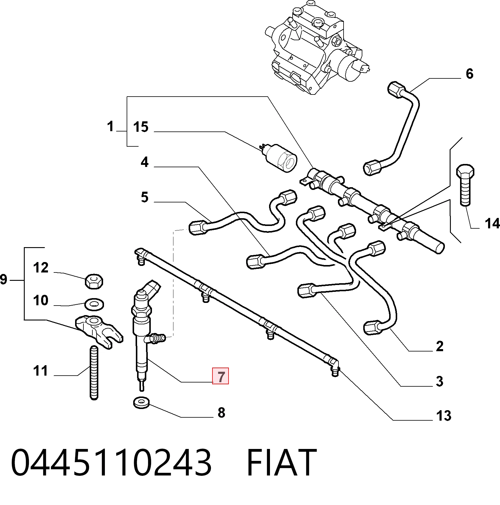 Форсунка паливна Bosch 445110243 ціна, від 50.68 USD