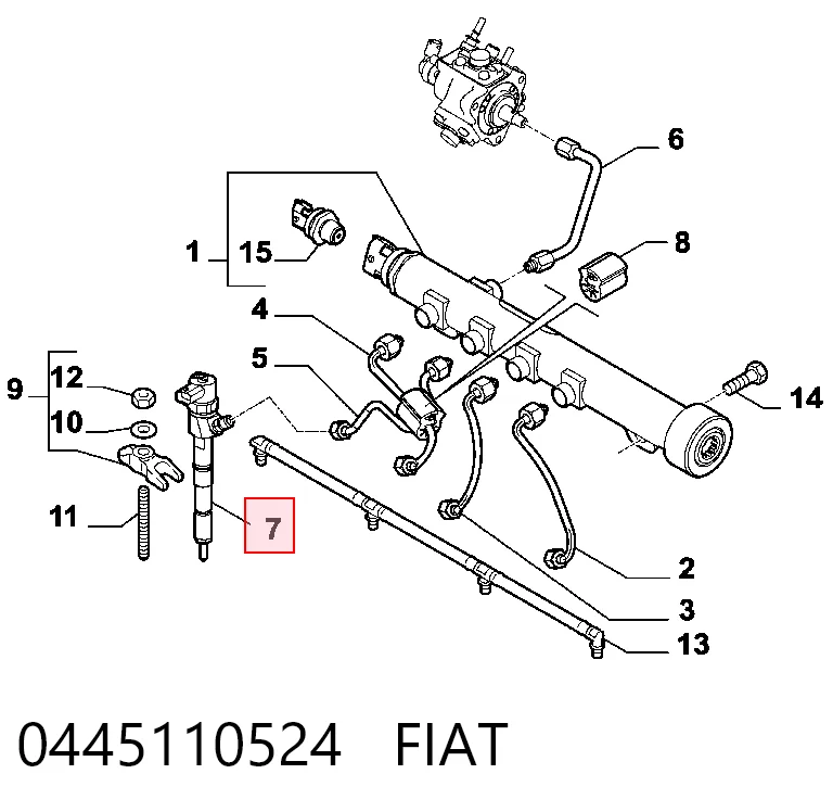 Форсунка паливна Chrysler 0445110524 ціна, від 119.92 USD