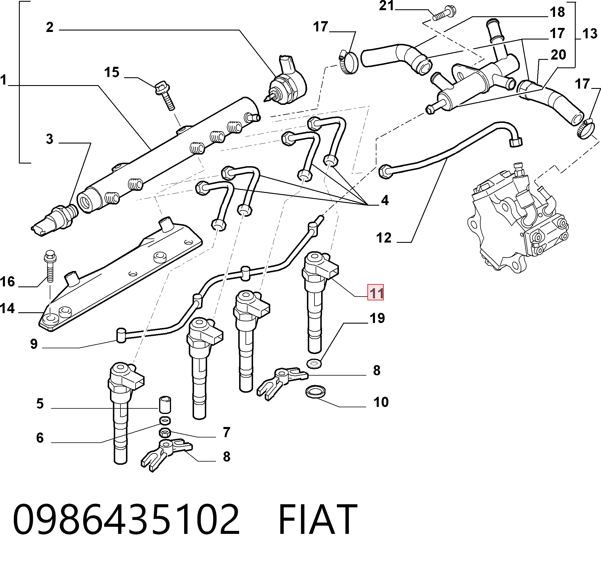 Форсунка паливна General Motors 5821098 ціна, від 63.34 USD