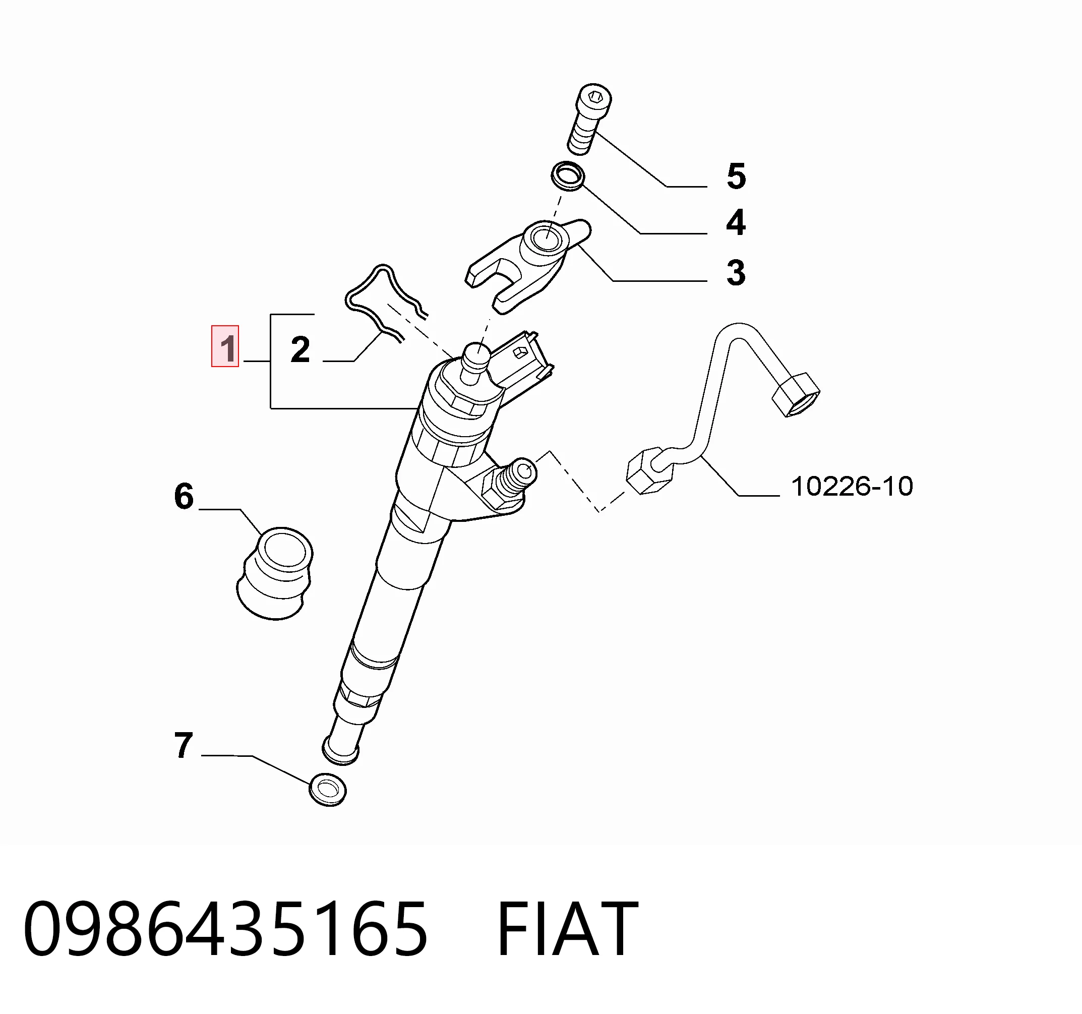 Купити 986435165 Bosch Форсунка дизельна в зборі, розпилювач + тримач