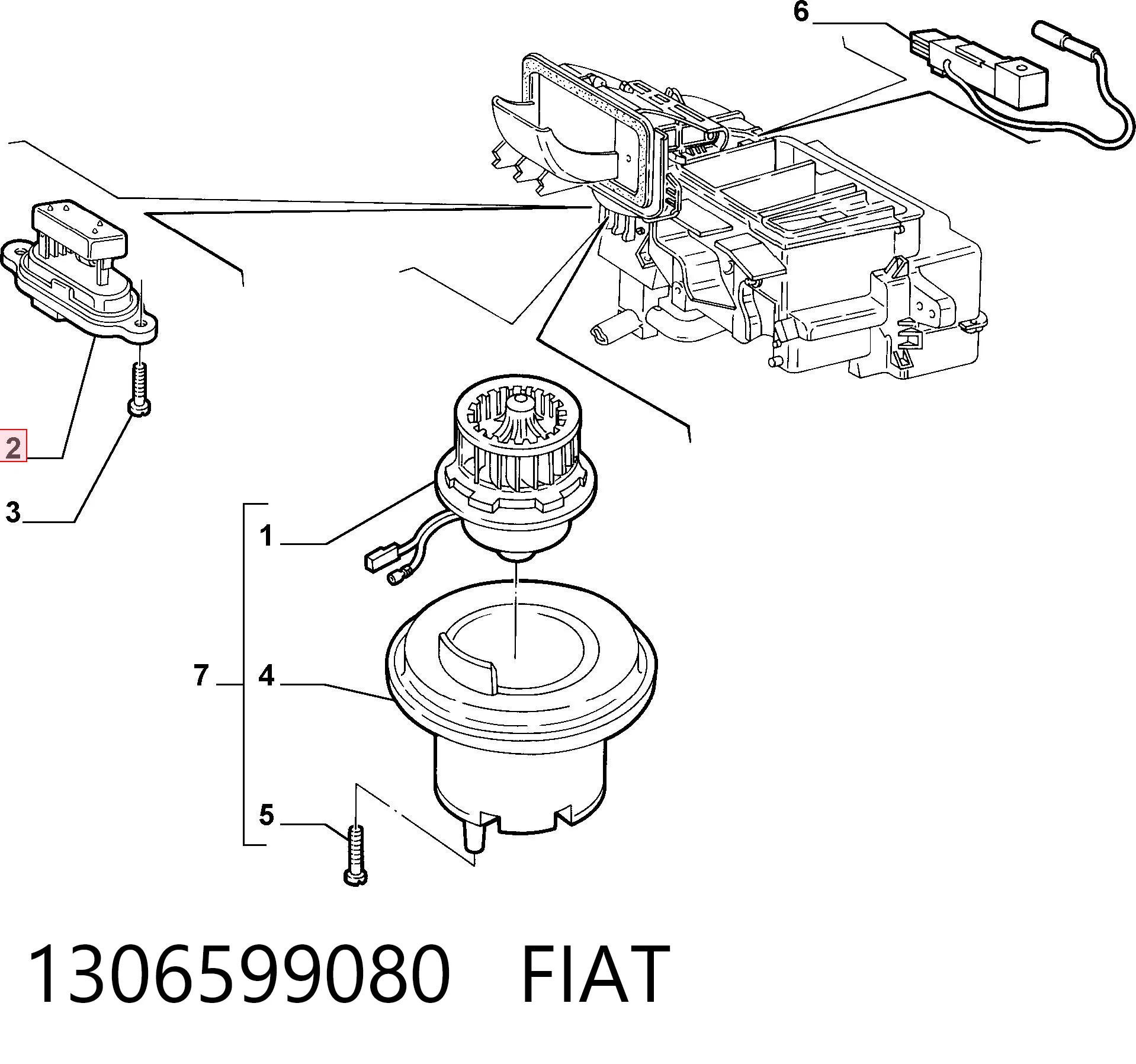 1306599080 Fiat/Alfa/Lancia Регулятор оборотів пічки