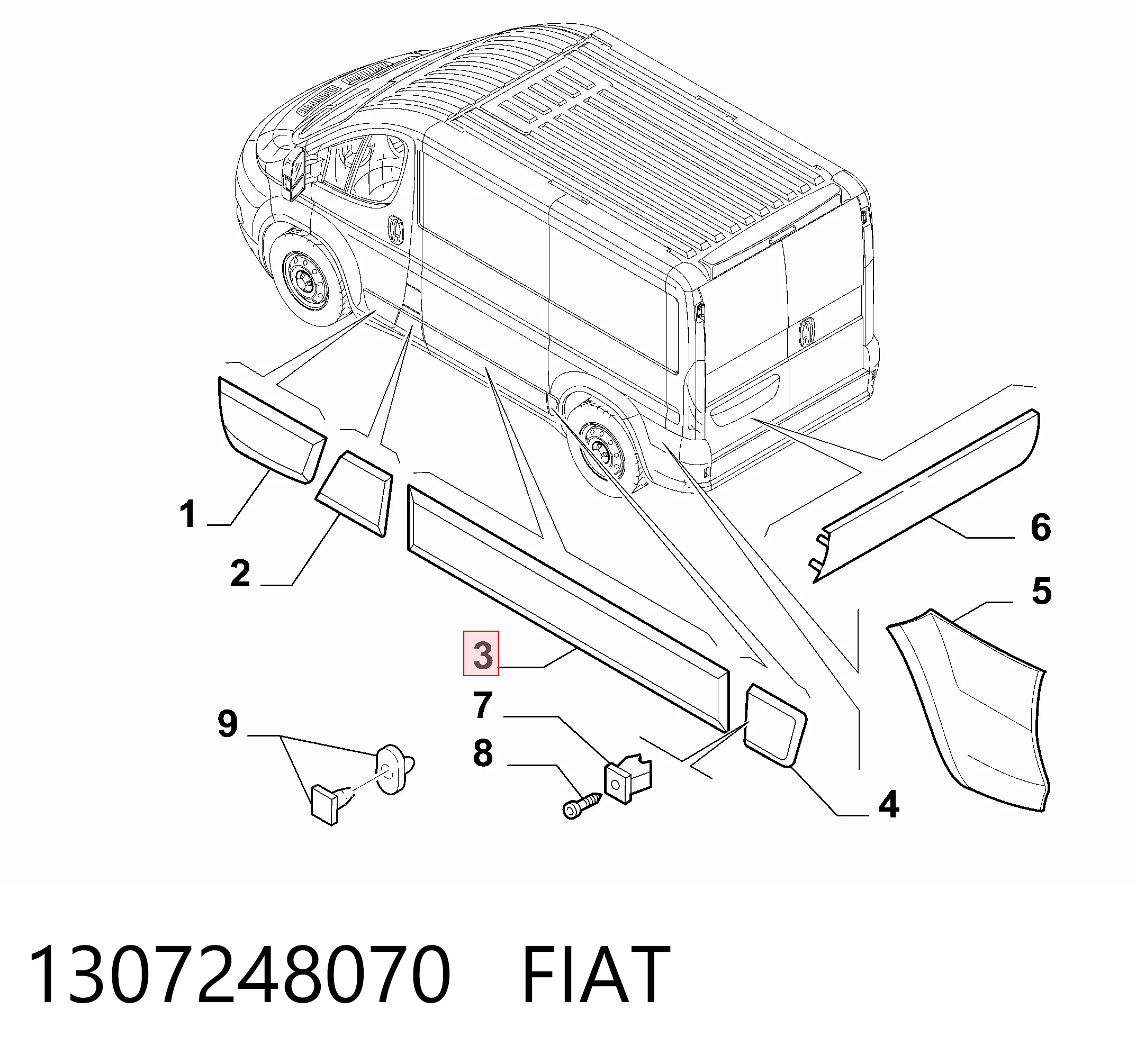 Молдинг бічний (зсувний) двері Polcar 57700020 ціна, від 36.47 USD