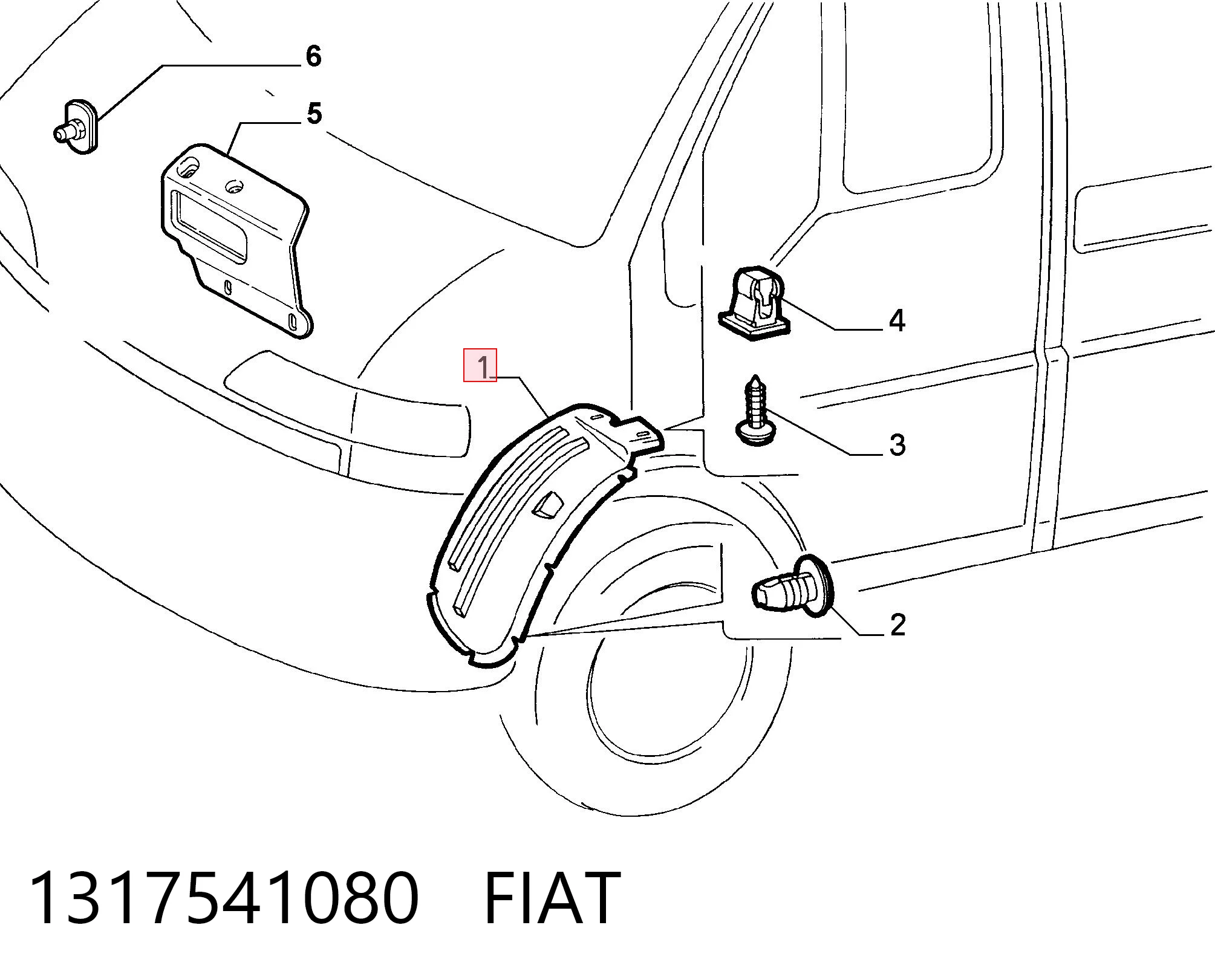 Підкрилок переднього крила, правий на Fiat Ducato II 230