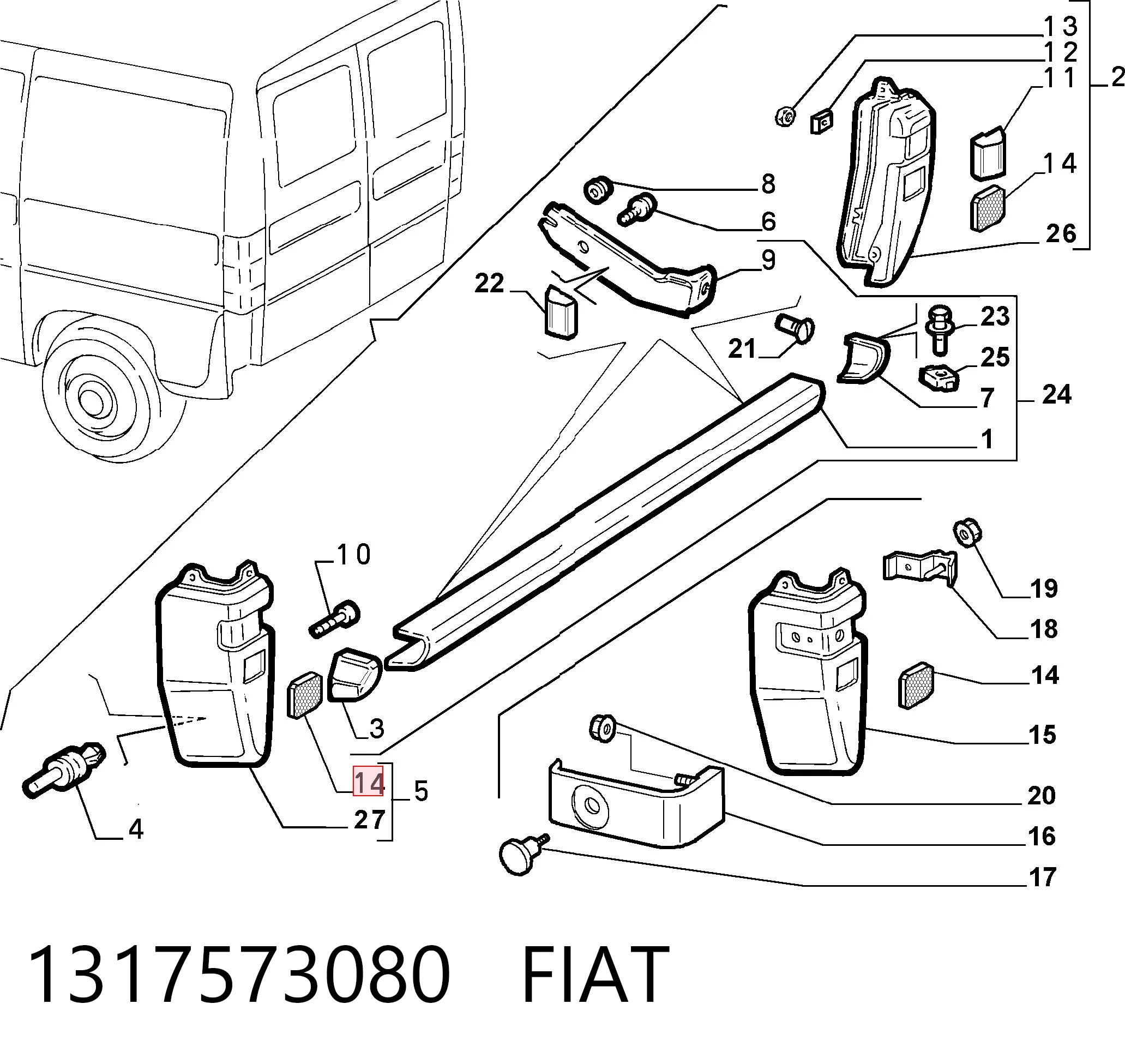 LLI860 Magneti Marelli Відбивачі світла (світлоповертачі)