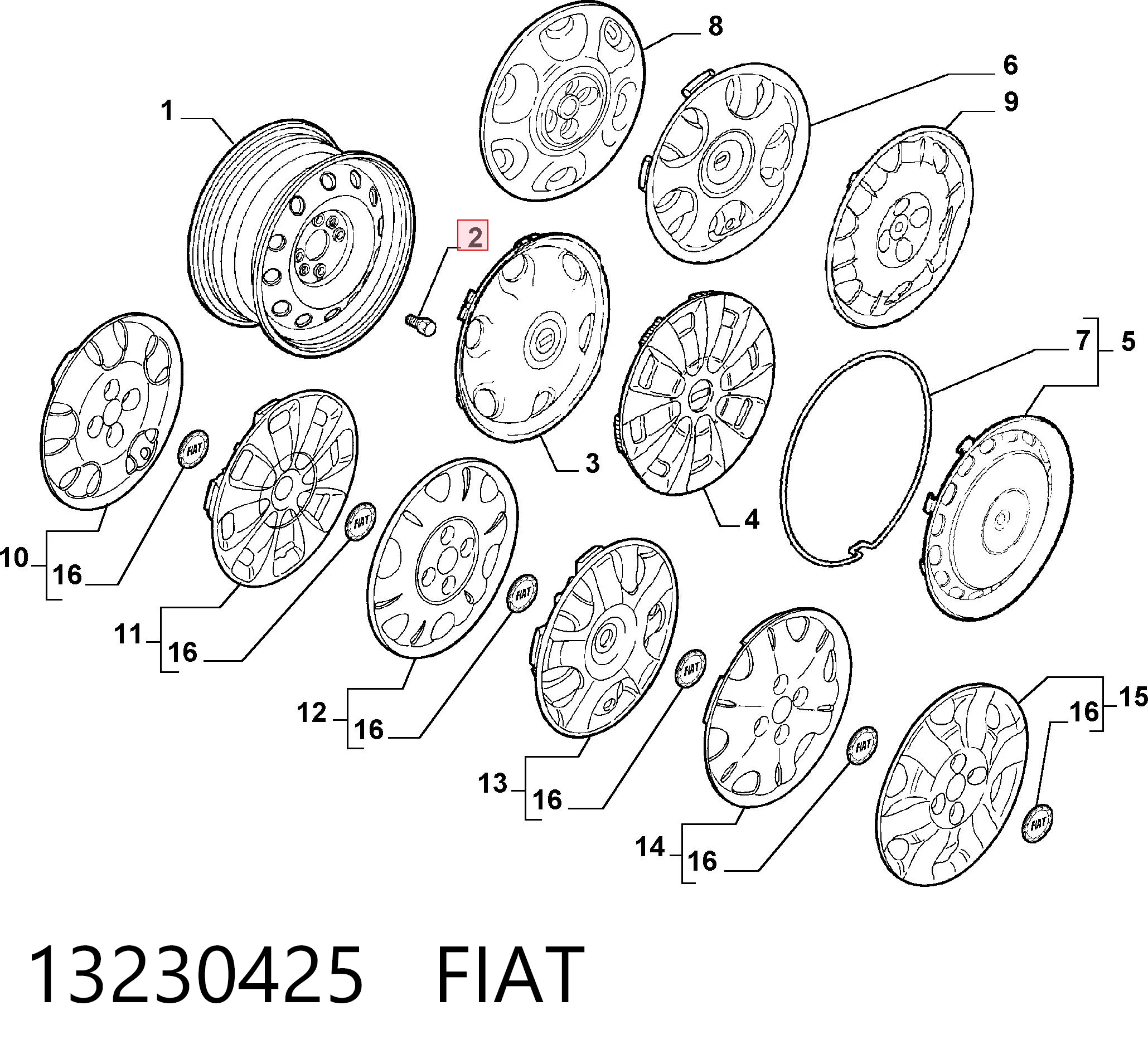 Купити Колісний болт Alfa Romeo 147  937
