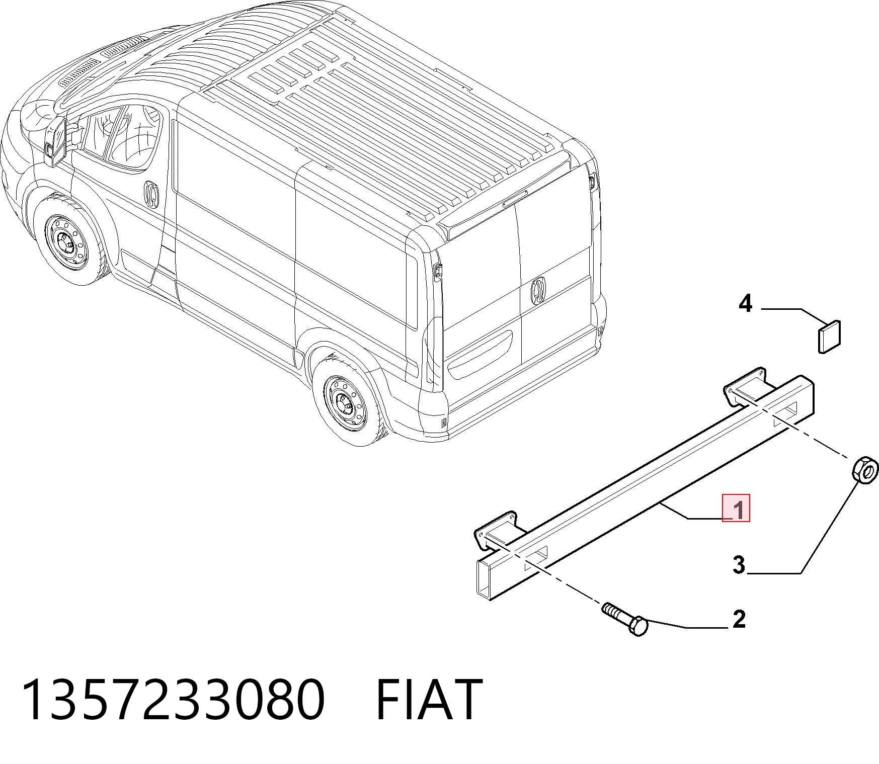 Балка бампера заднього Chrysler 68095825AC ціна, від 50.41 USD