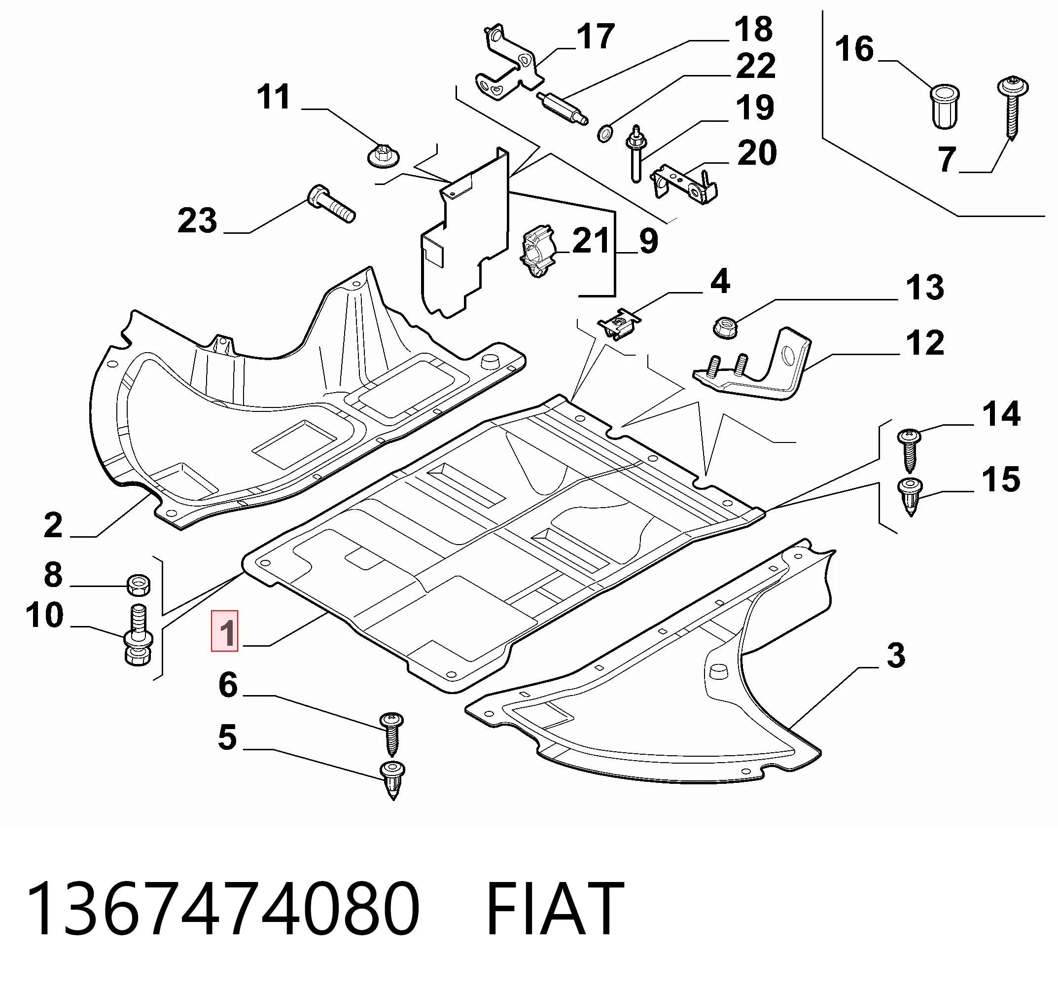 Захист моторного відсіку Florimex 310317 ціна, від 43.75 USD
