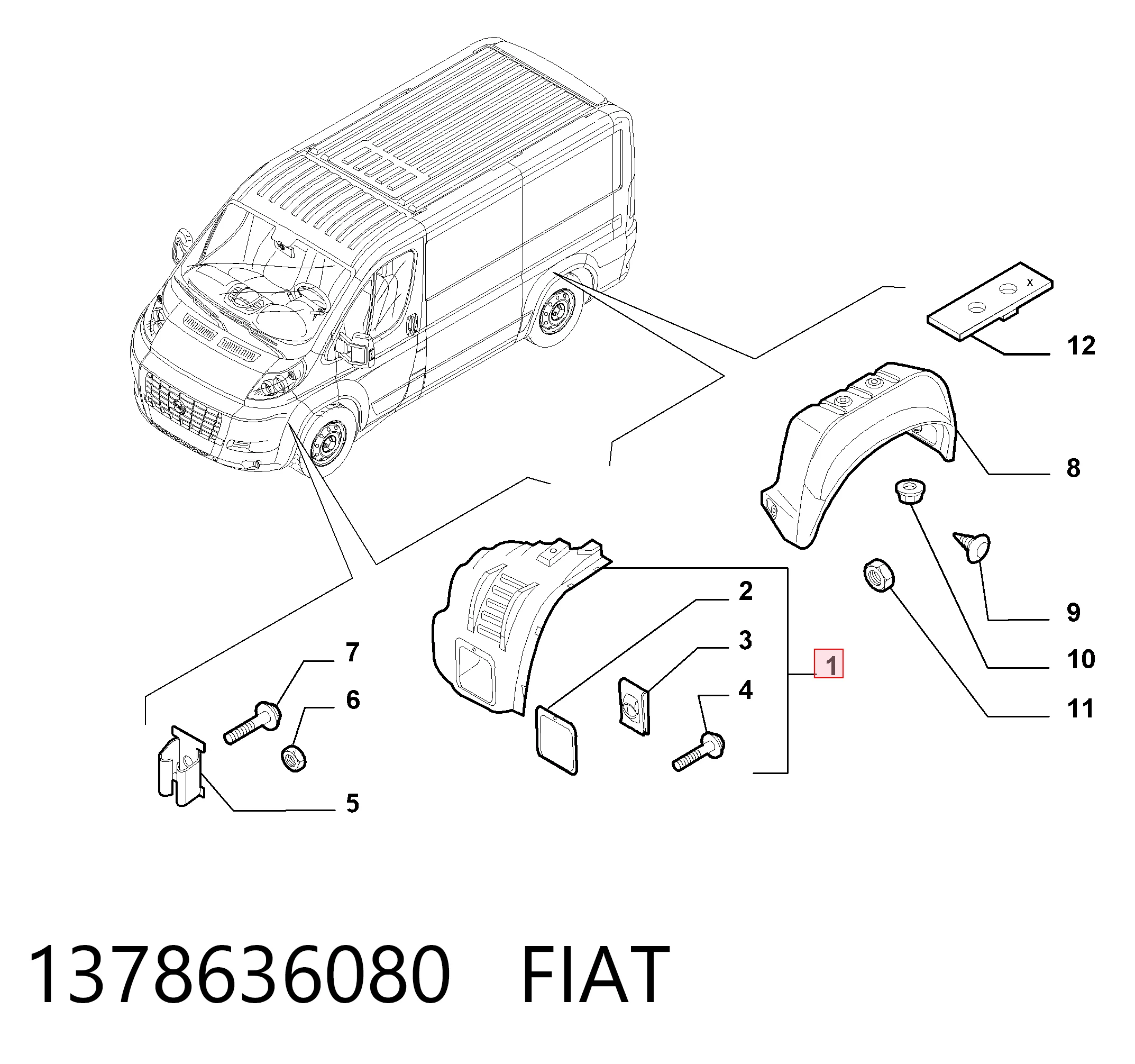 Підкрилок передній лівий Polcar 5770FL2X
