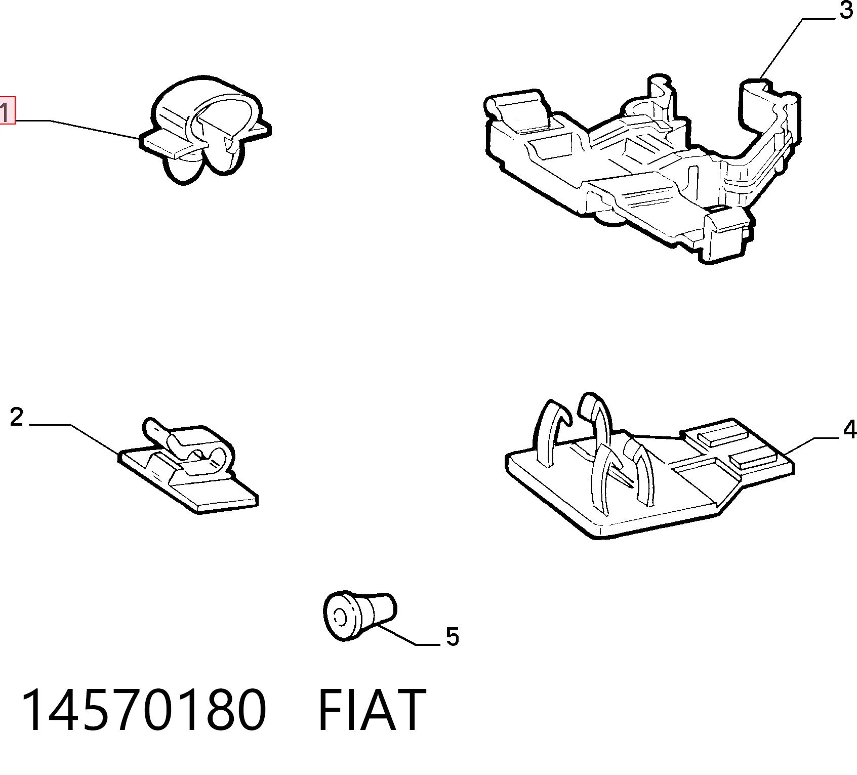 9958144 Mercedes Фіксатор (скоба) проводки