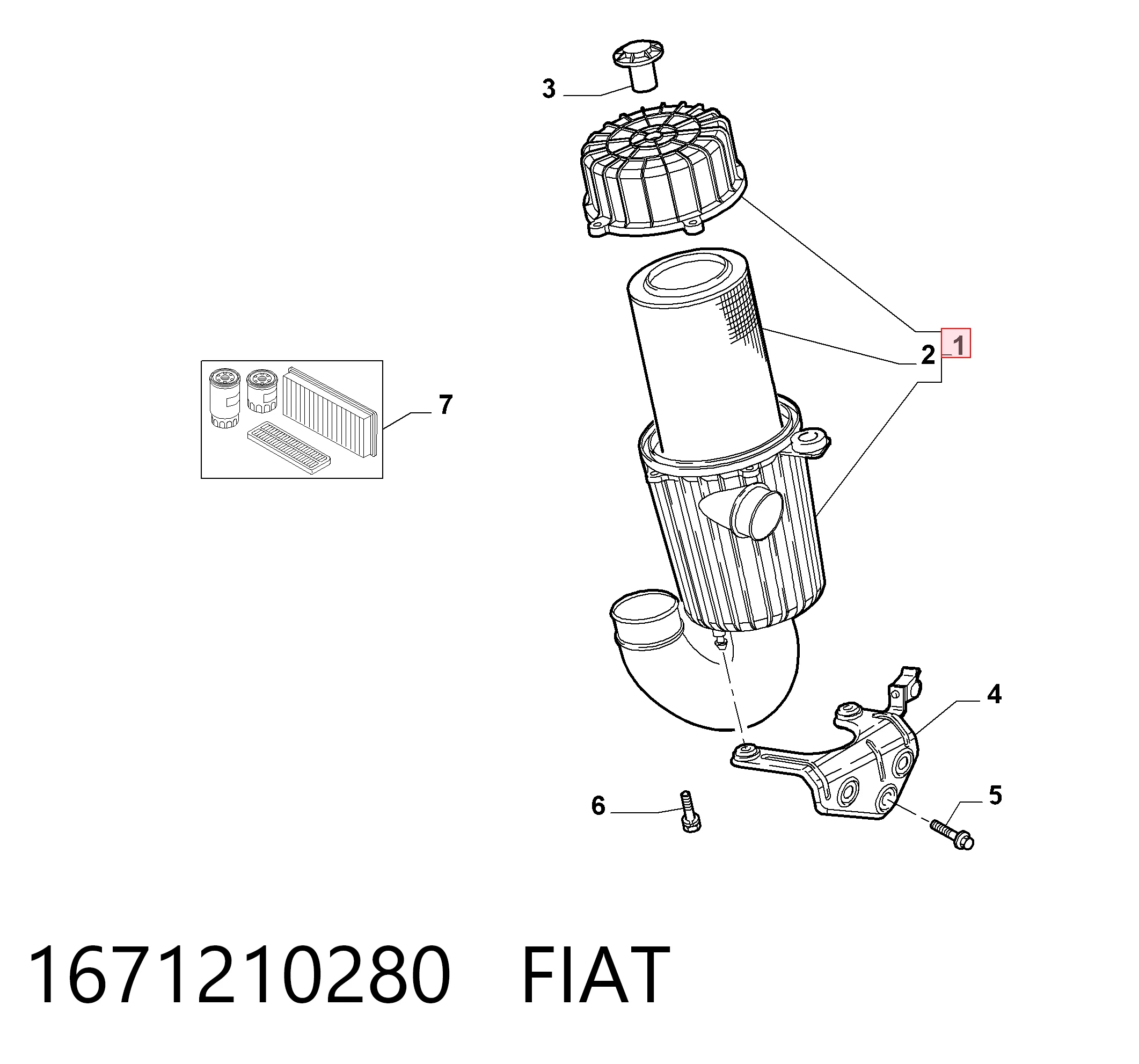 Корпус повітряного фільтра VAG 1360694080 ціна, від 49.53 USD