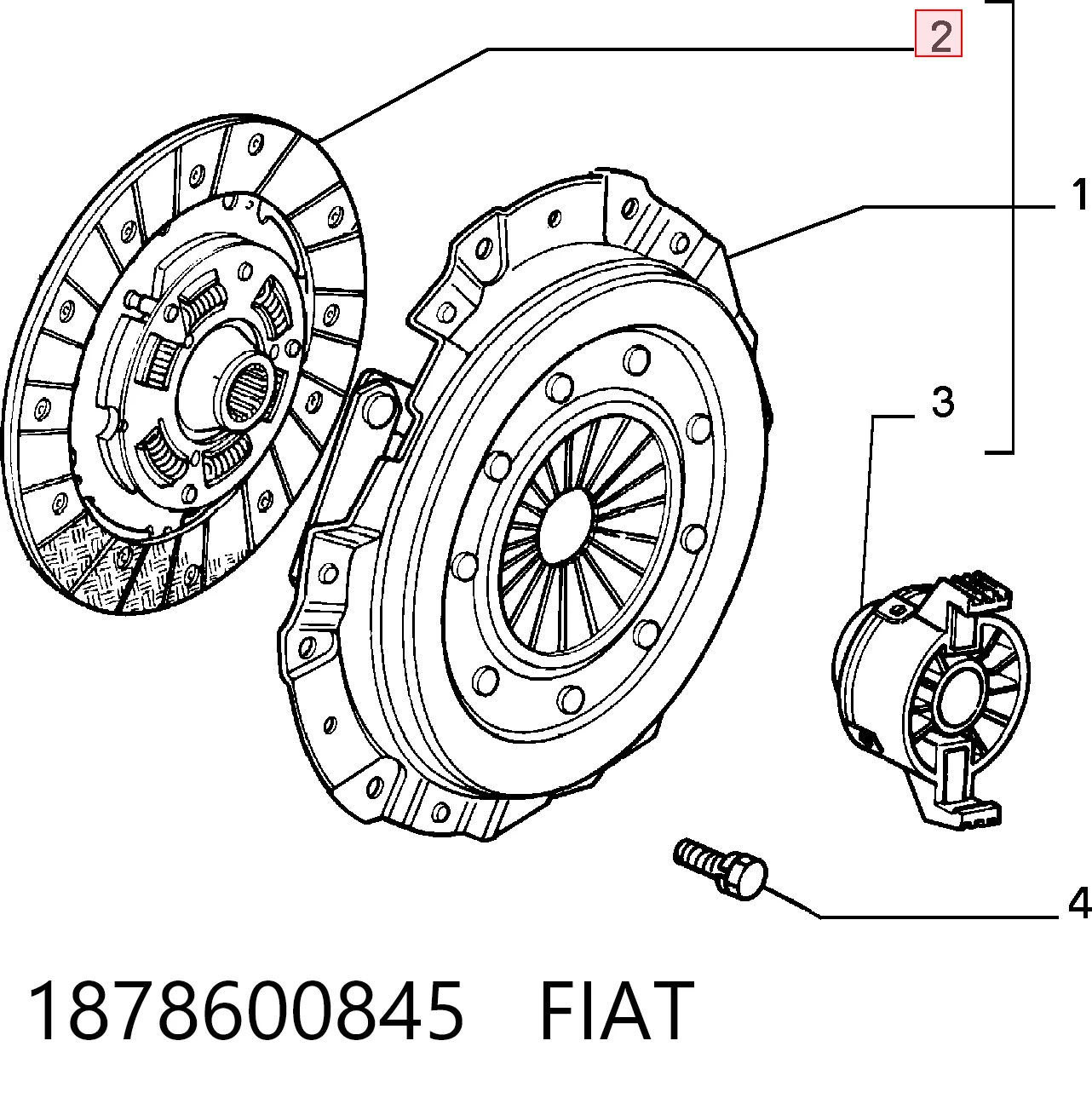 Купити 1878855001 Sachs Диск зчеплення