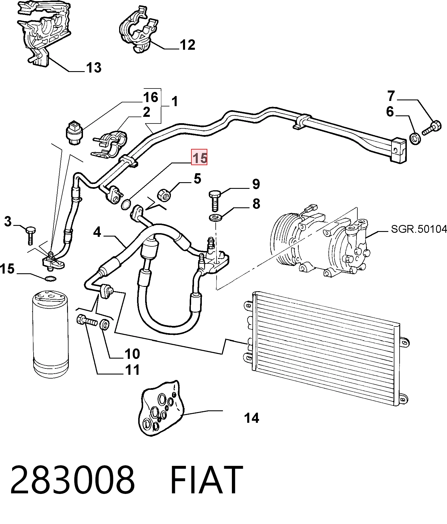 Датчик абсолютного тиску кондиціонера Maserati 46476438 ціна, від 12.40 USD