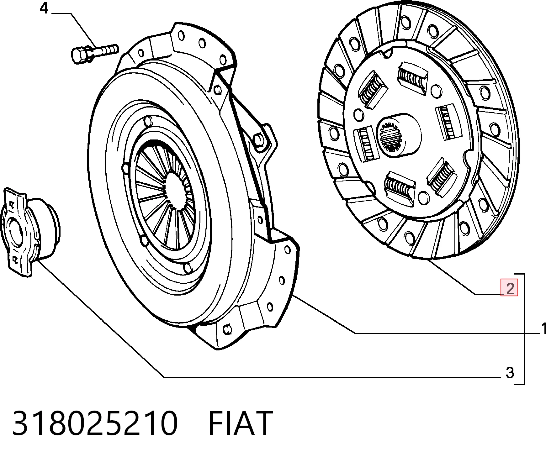 Зчеплення Fiat Uno хетчбек (146A) (1983 - 1996) ціна, від 38.03 USD