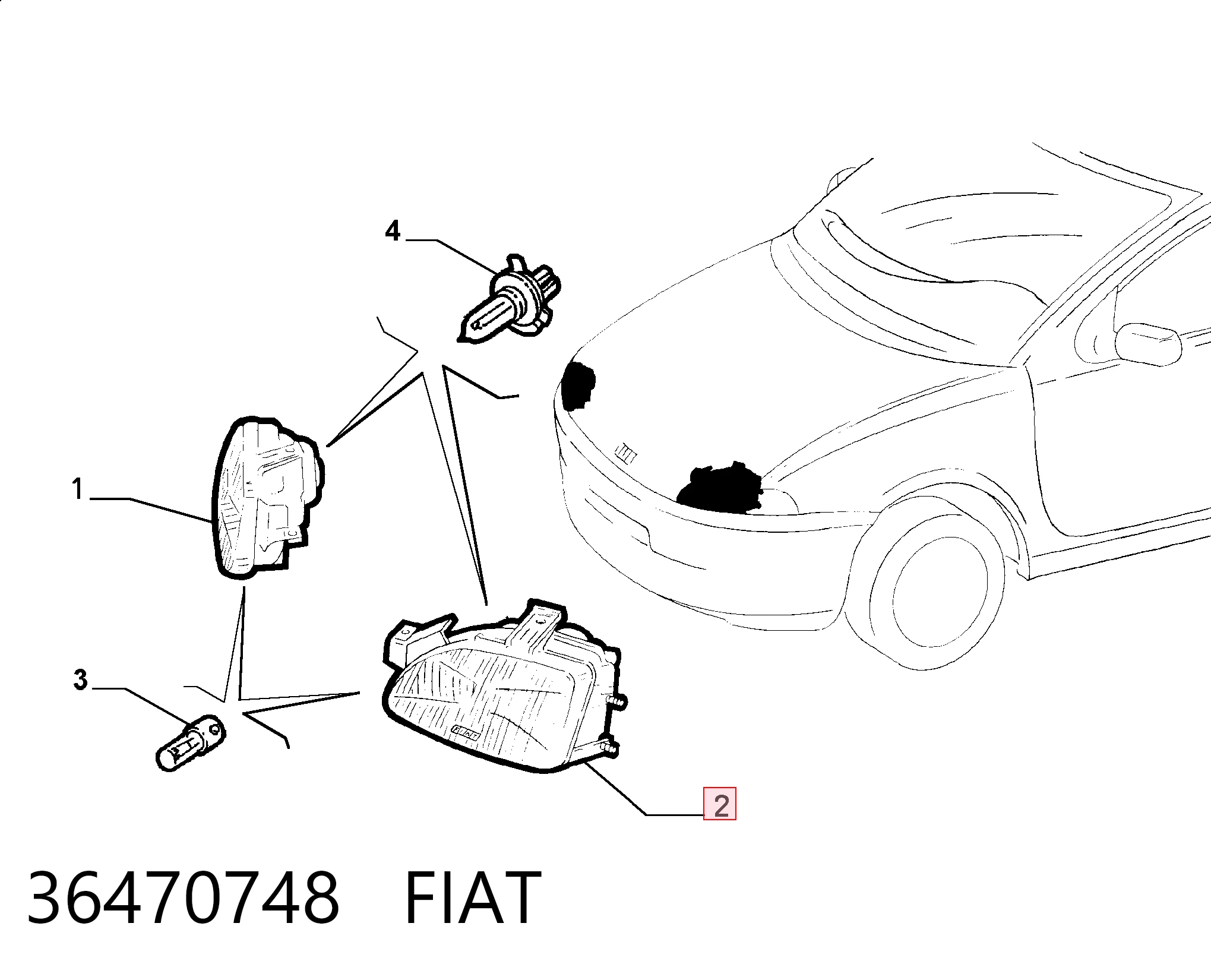 Фара Fiat Punto I