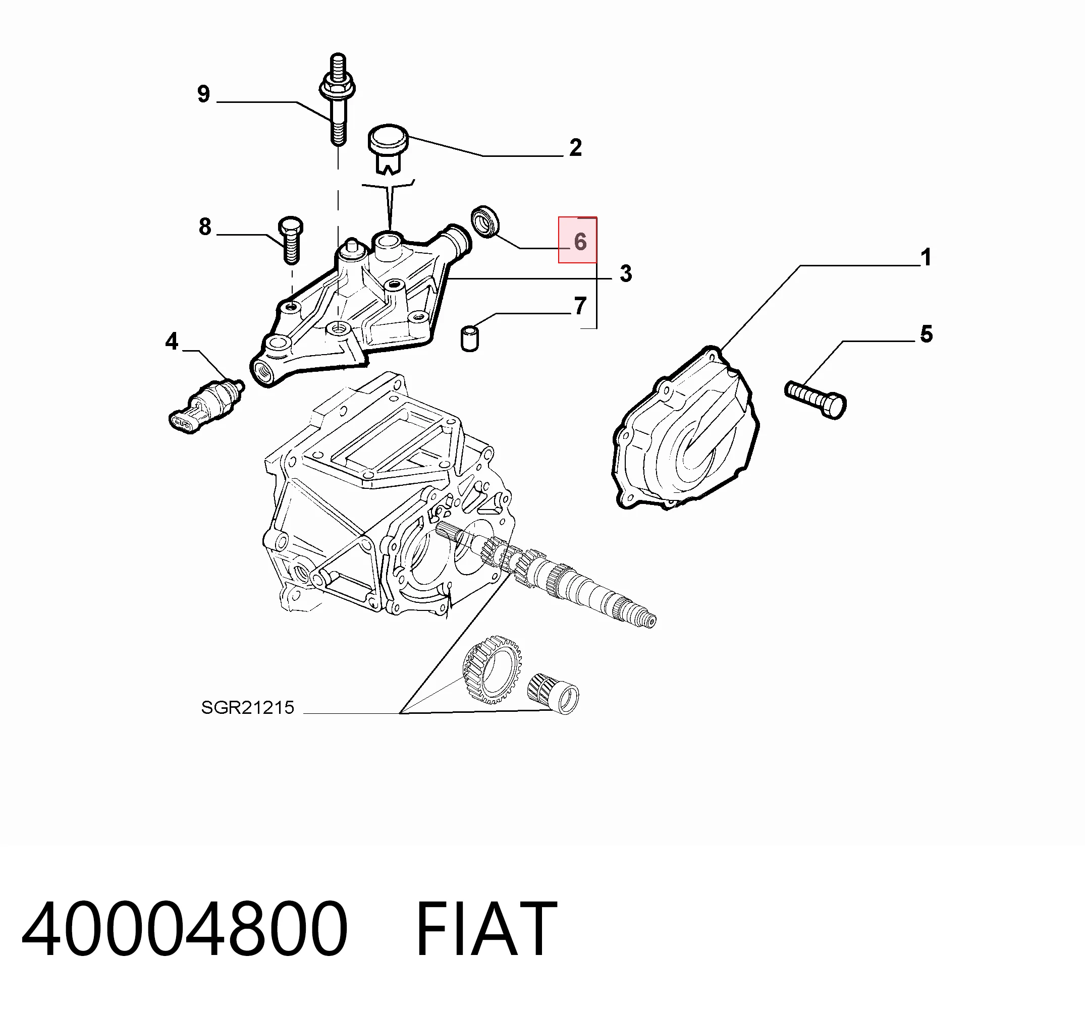 Сальник масляного насосу AL60978 John Deere