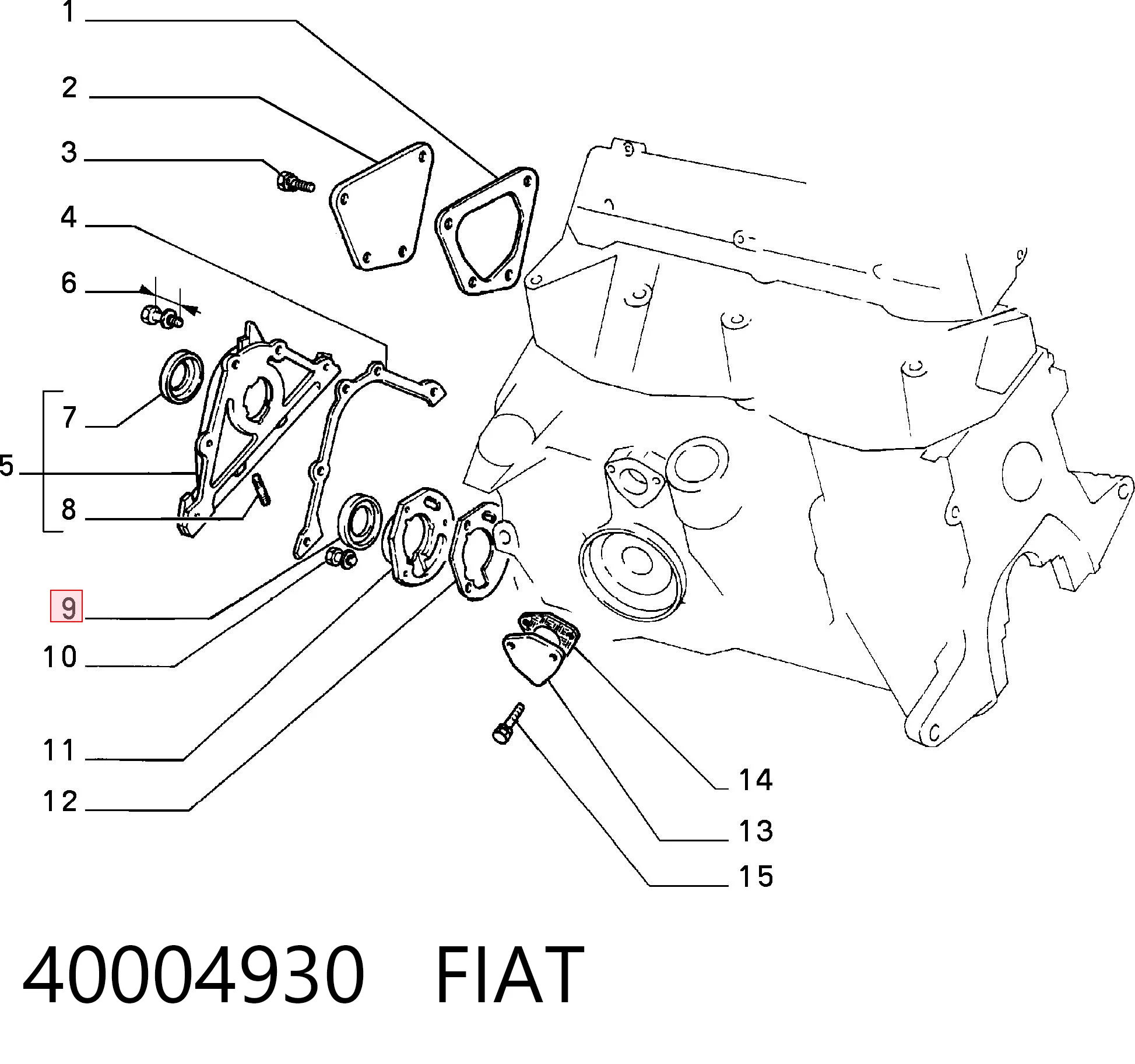 Купити 080309 Peugeot/Citroen Сальник распредвала