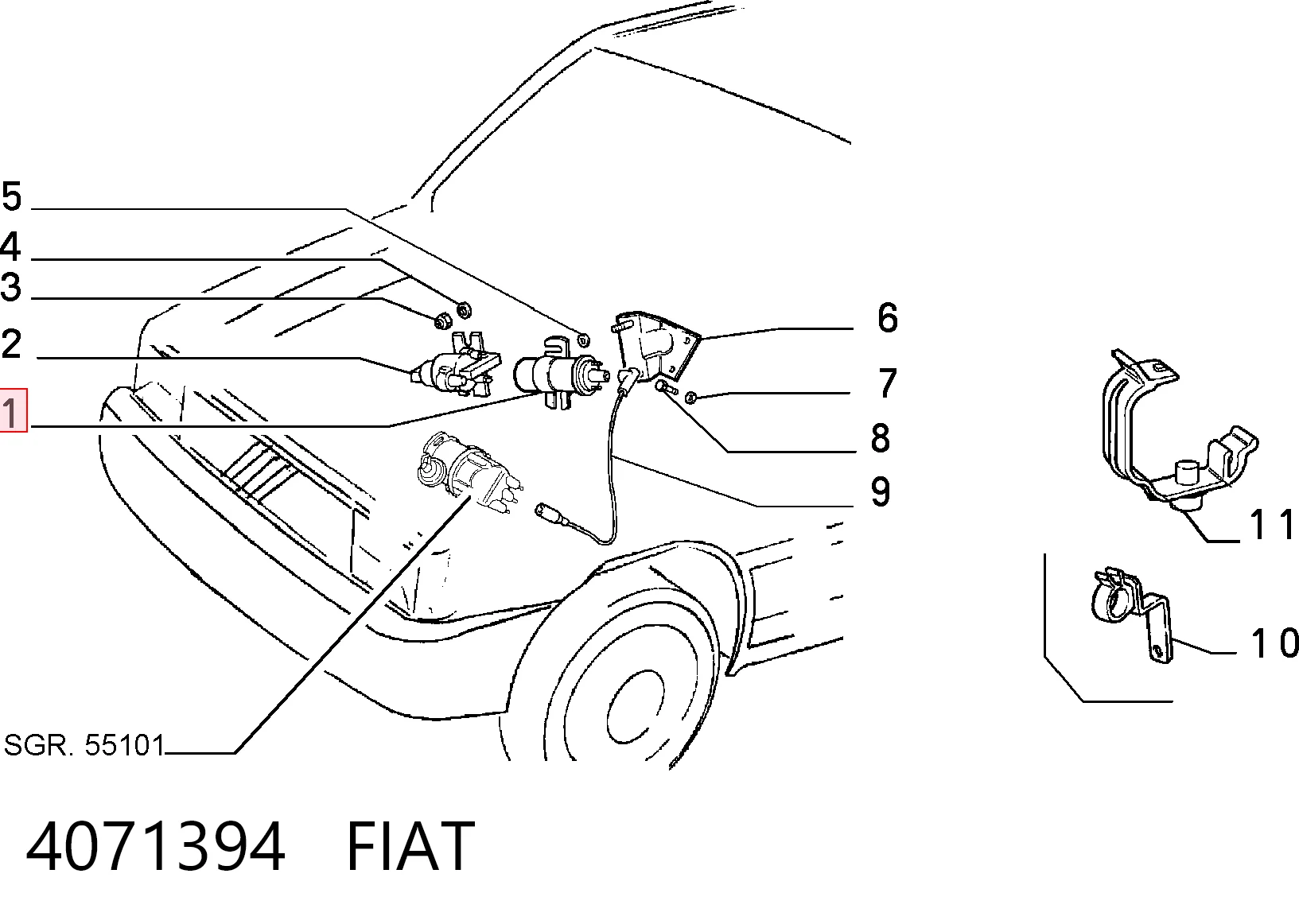 Котушка запалювання A0001583803 Mercedes