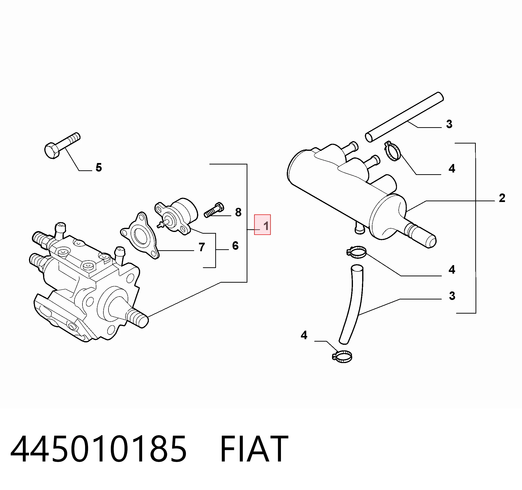 Паливний насос високого тиску 0445010303 Bosch