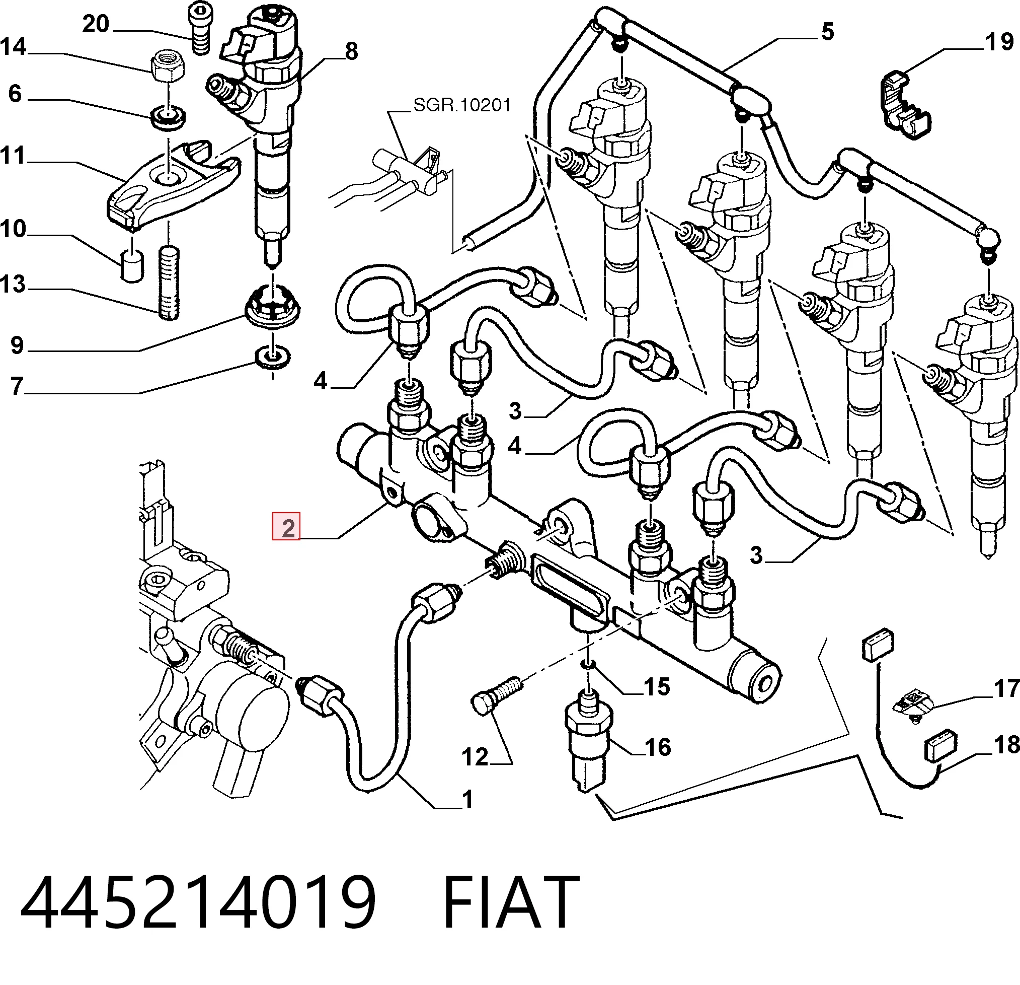 445214091 Bosch Розподільник палива