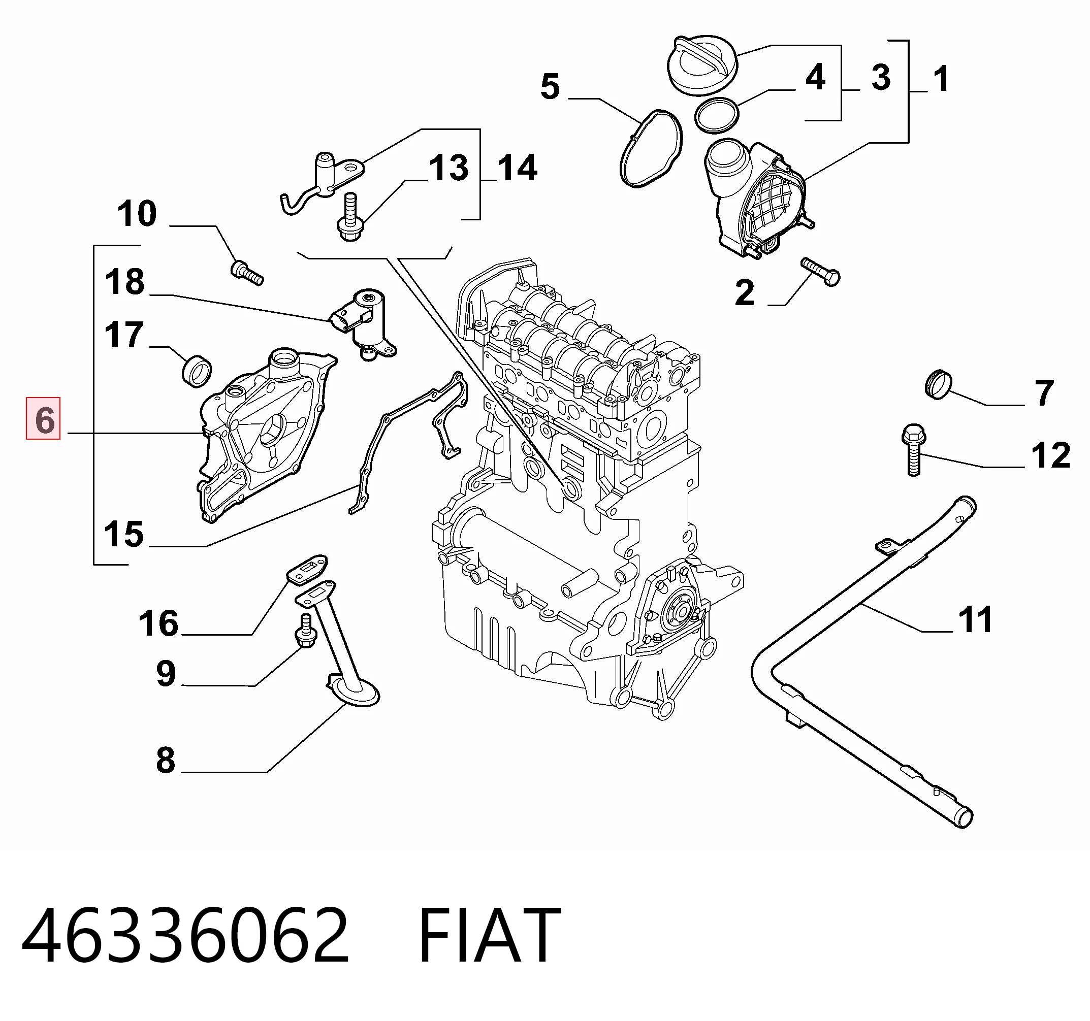 Помпа масляна Chrysler 46336062 ціна, від 174.57 USD