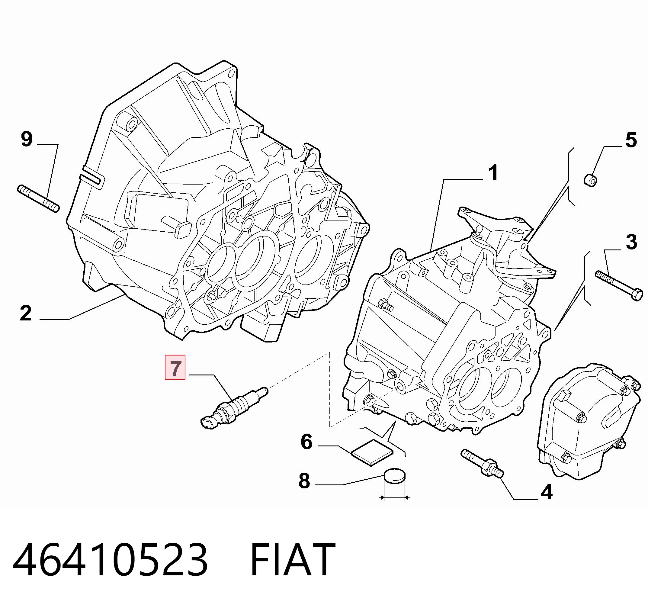 46410523 Fiat/Alfa/Lancia Датчик включення ліхтарів заднього ходу