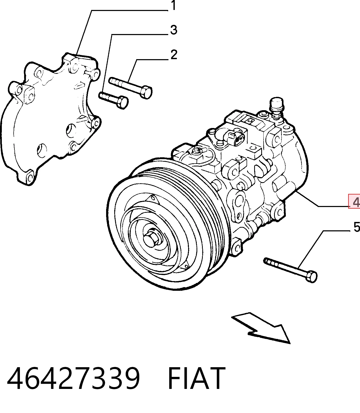 Купити Компресор кондиціонера Fiat Bravo I 182