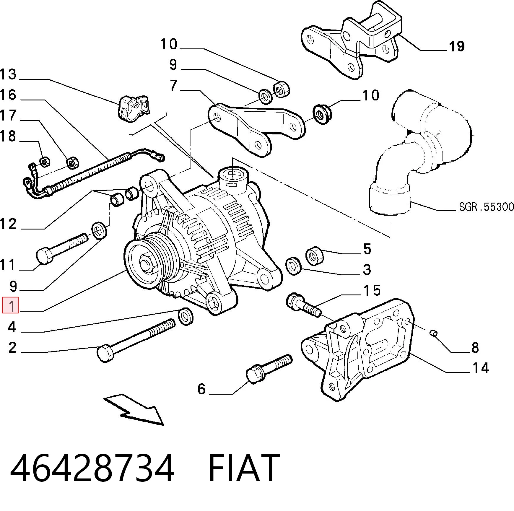 Генератор Magneti Marelli 943311591010 ціна, від 112.40 USD