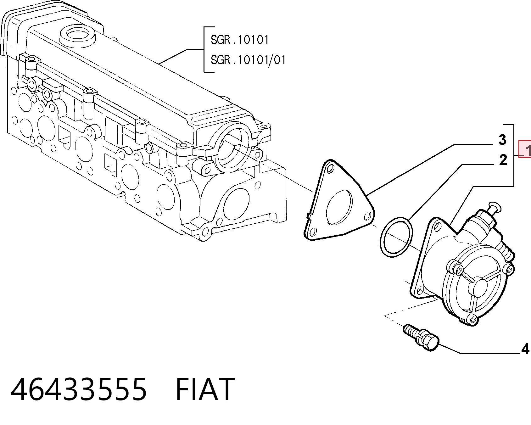 Насос вакуумний Alfa Romeo 147 хетчбек (937) (2001 - 2010) ціна, від 25.34 USD