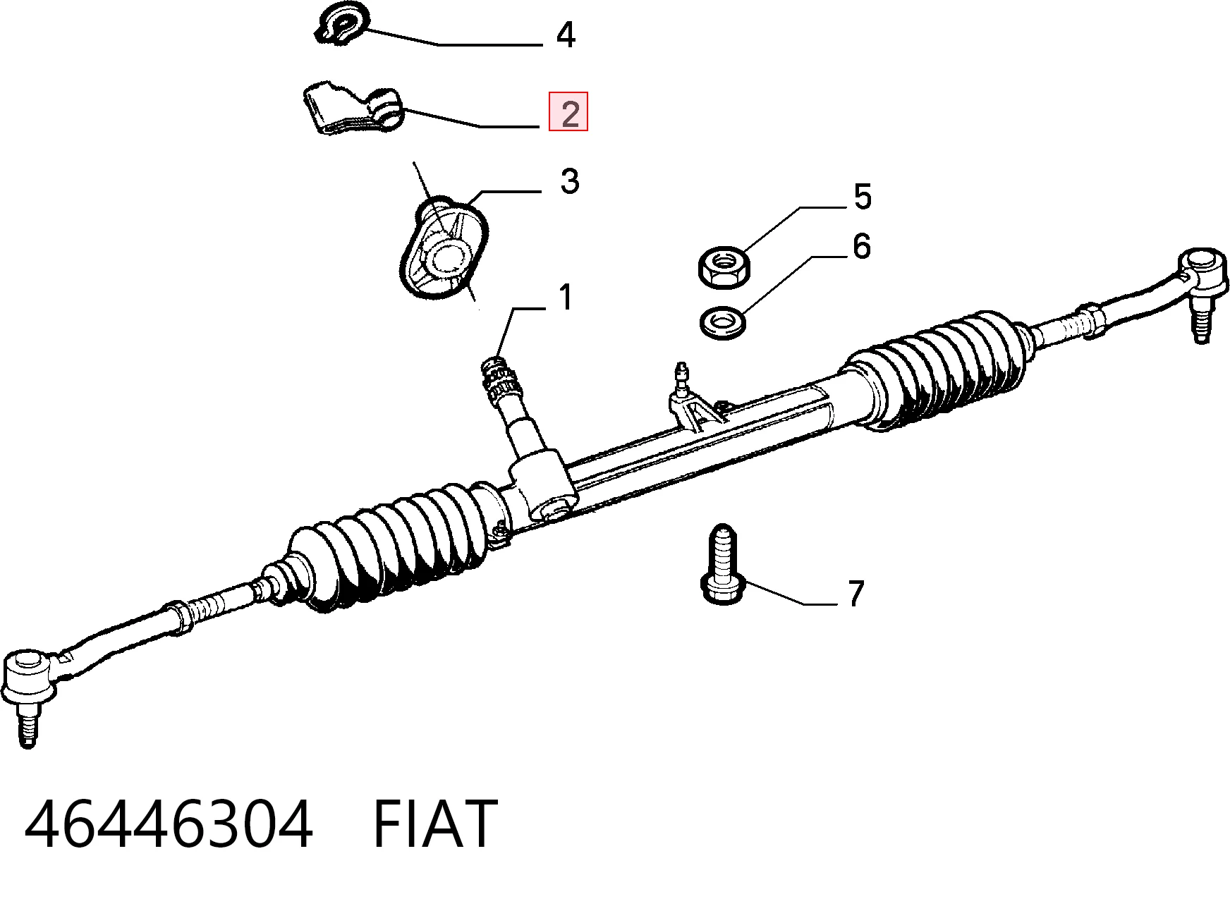 Кермова рейка Fiat Bravo I