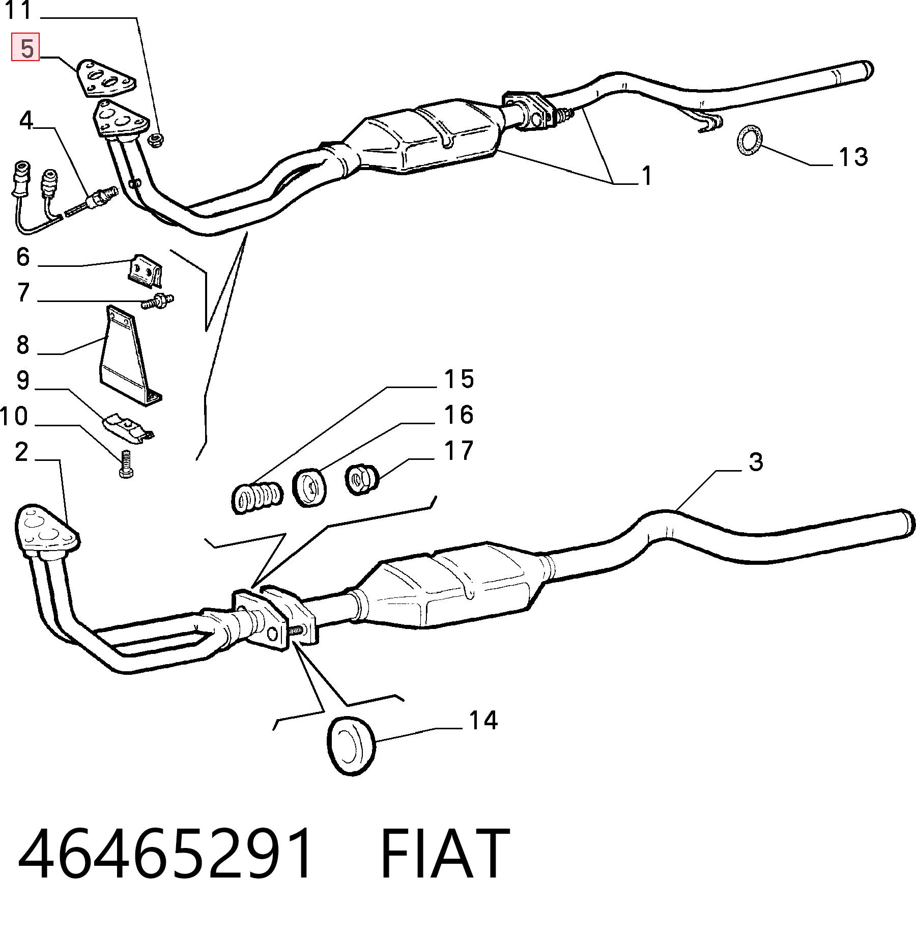 Прокладка прийомної труби глушника Fiat Albea седан (172) (2002 - 2011) ціна, від 1.67 USD