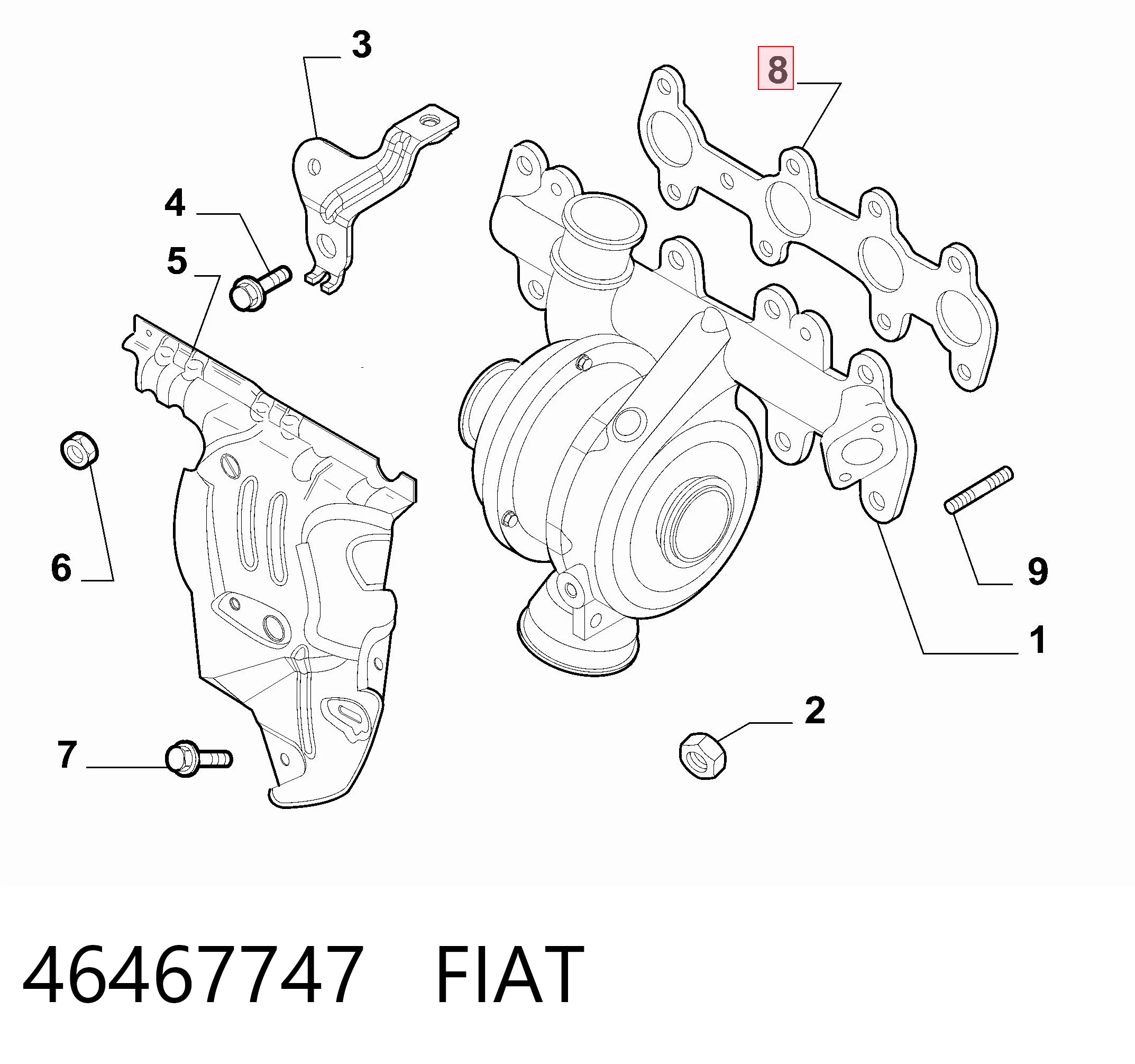 Прокладка випускного колектора Peugeot/Citroen 93178708 ціна, від 6.93 USD