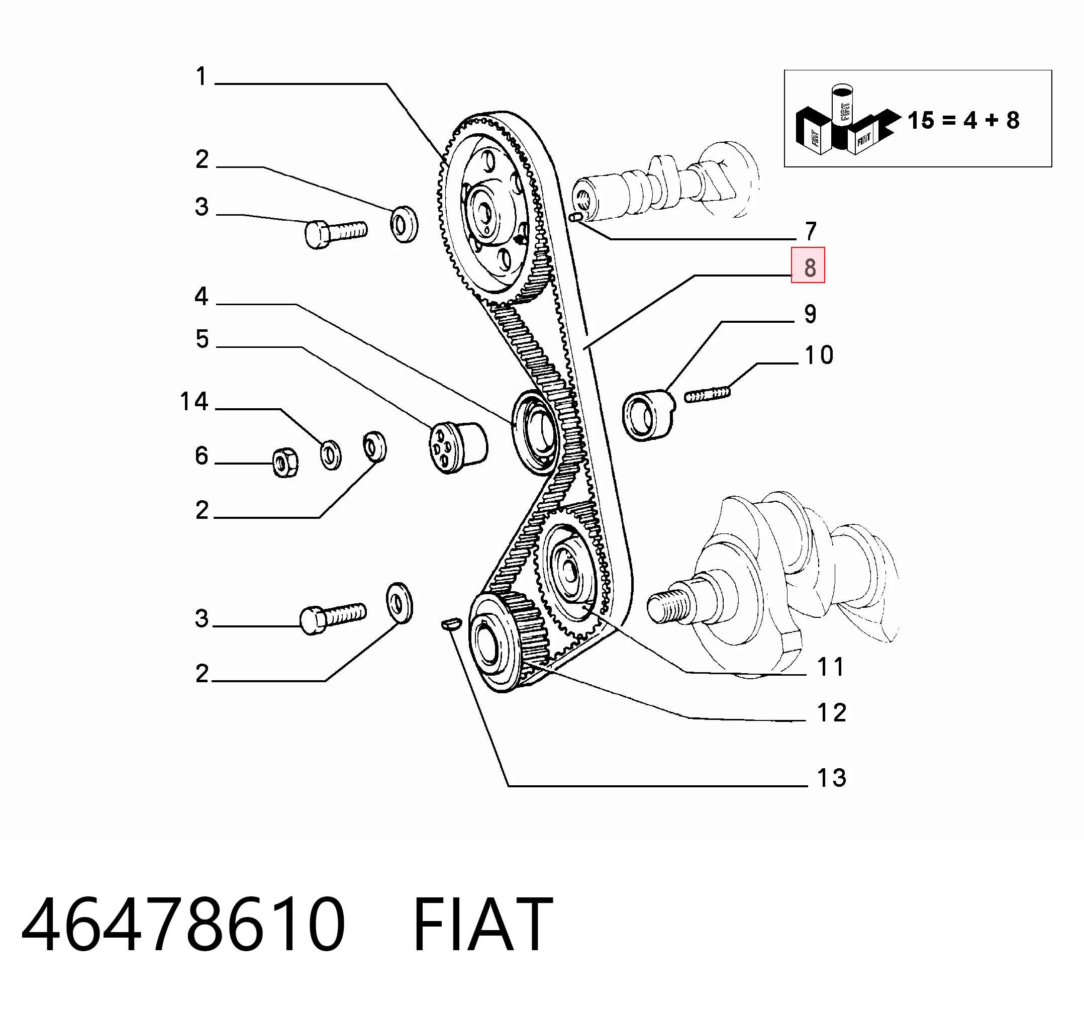 Купити Ремінь ГРМ Fiat Tempra  159