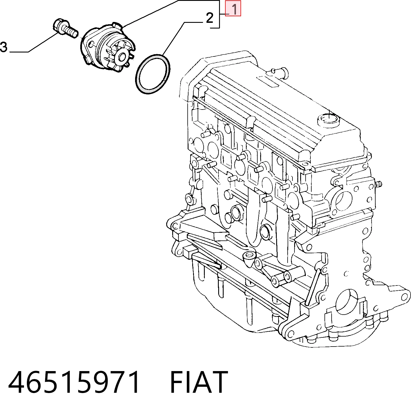 Водяний насос Fiat Bravo I