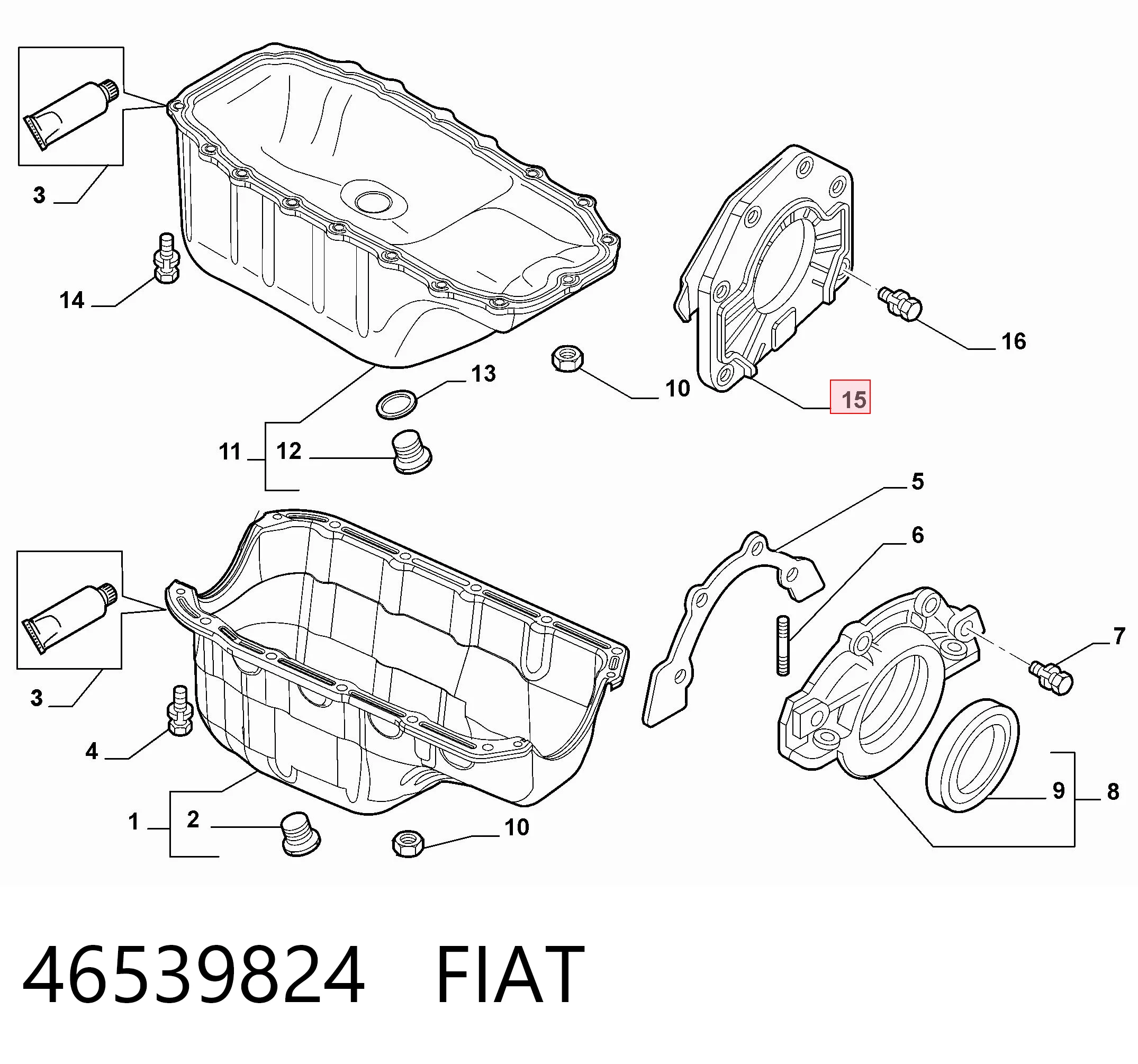 Сальник колінвала задній 614185 Opel
