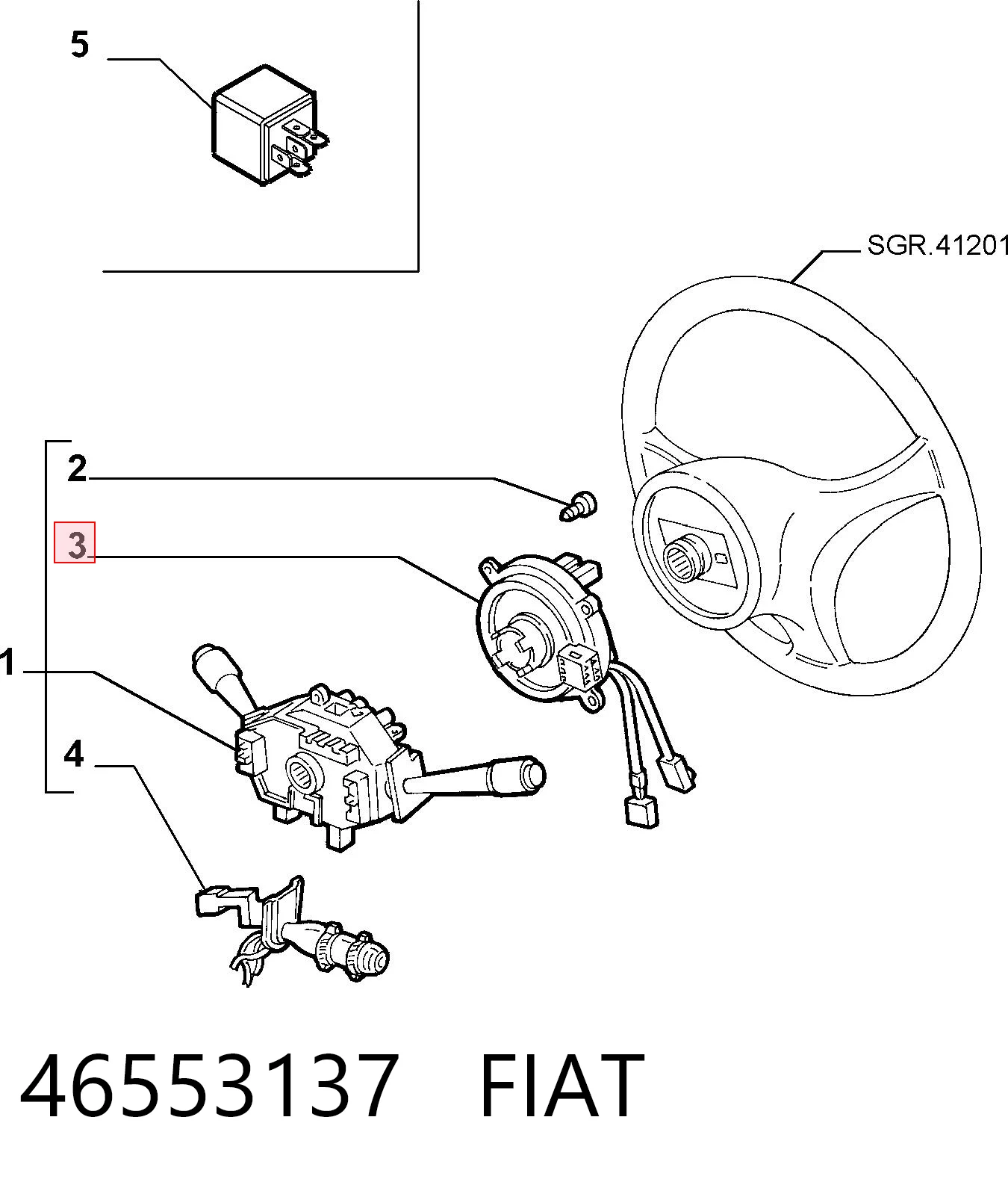 Шлейф Airbag на Fiat Ducato II 244