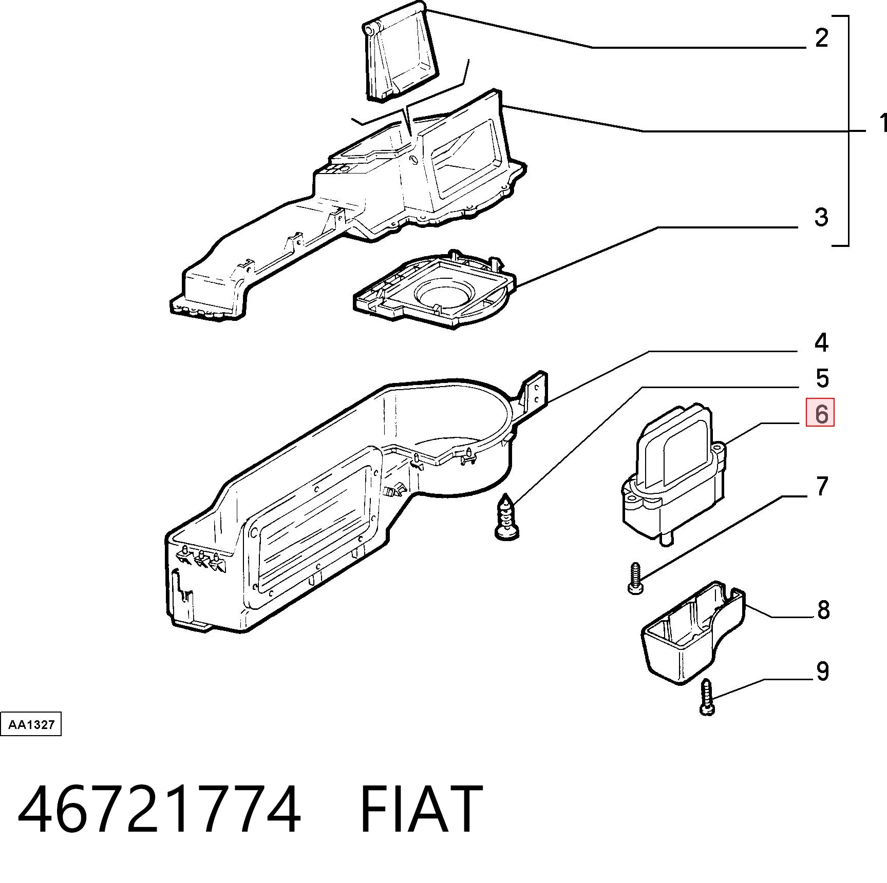 46721774 Fiat/Alfa/Lancia Регулятор оборотів пічки