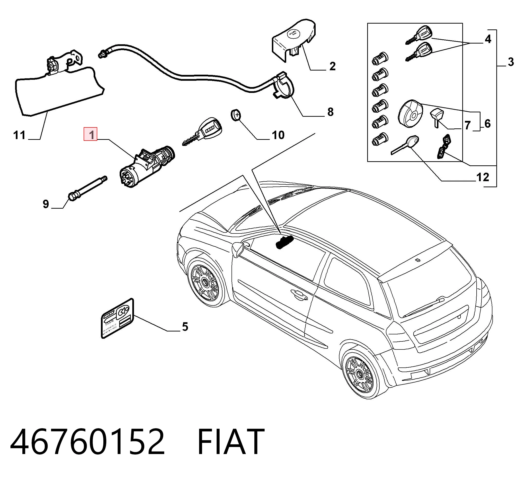 46760152 Fiat/Alfa/Lancia