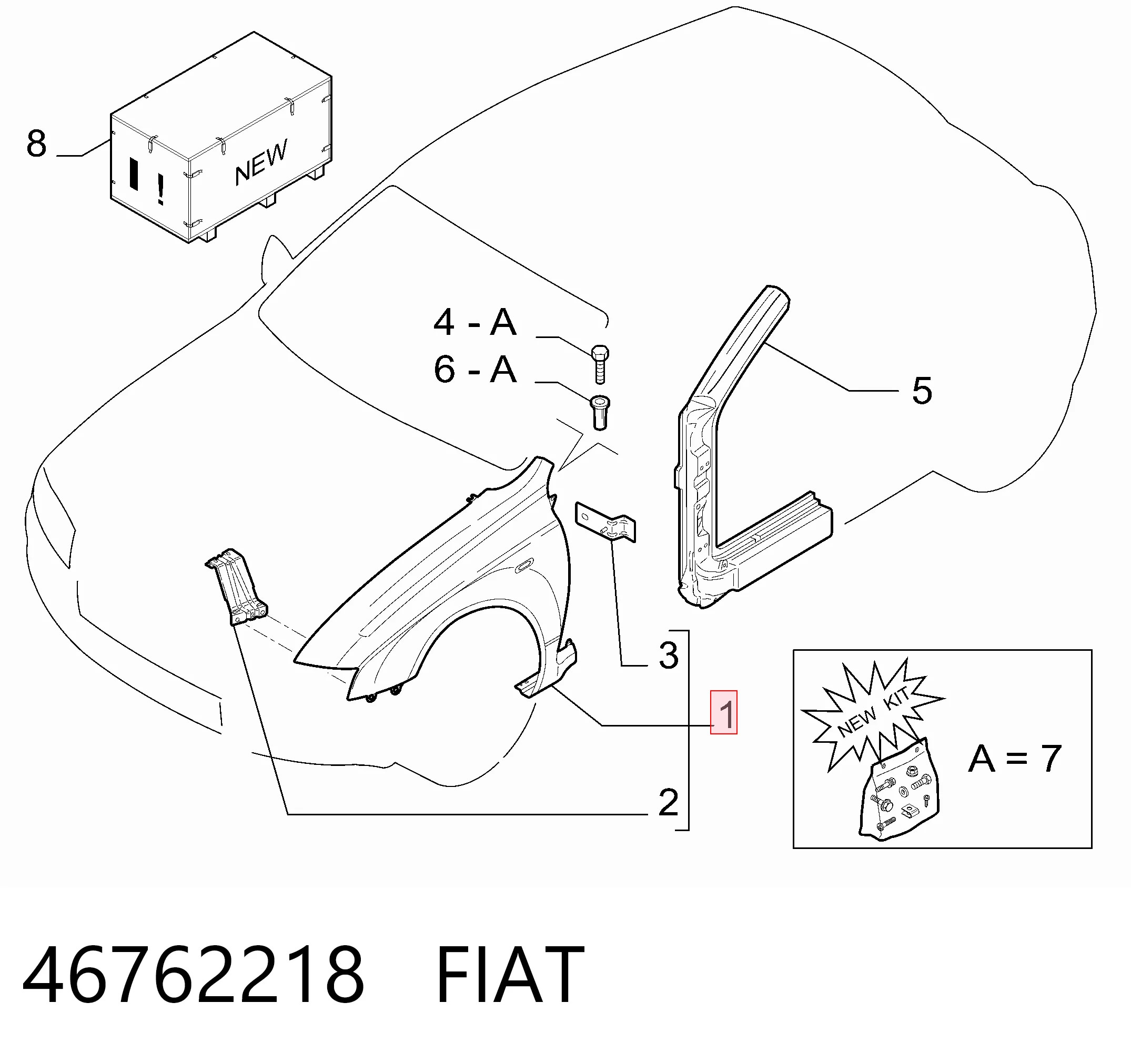 Крила на Fiat Stilo  192