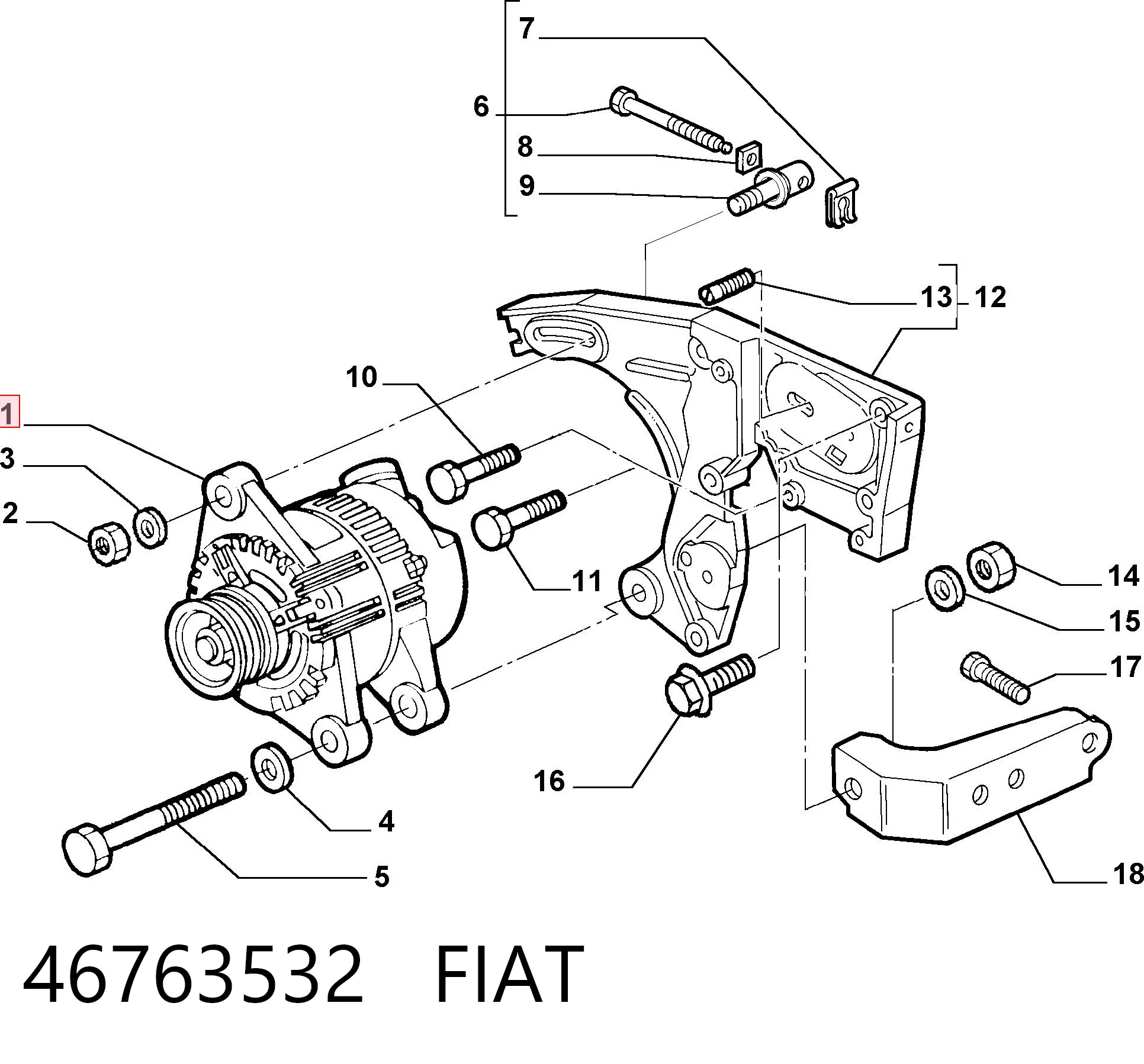46430531 Ferrari Авто генератор