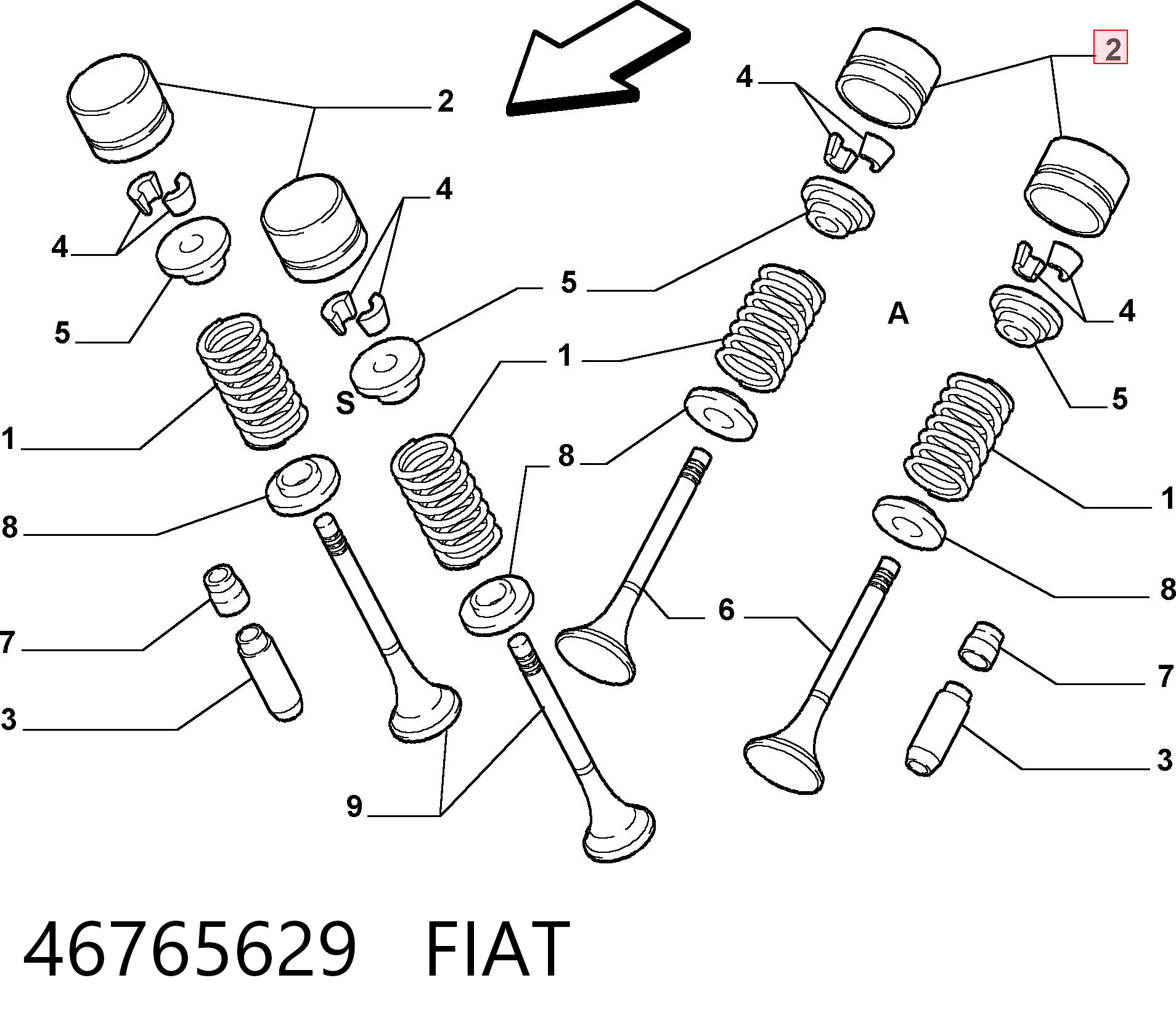  Гідрокомпенсатор Fiat Punto 1