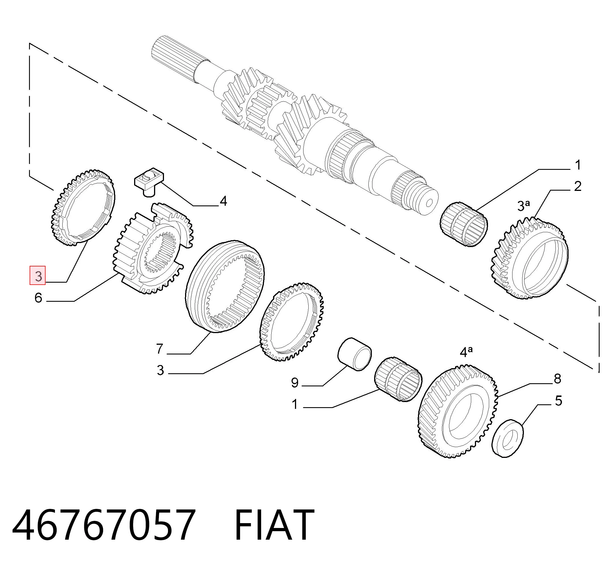 Синхронізатор 3/4-ї передачі Chrysler 46767057 ціна, від 16.89 USD