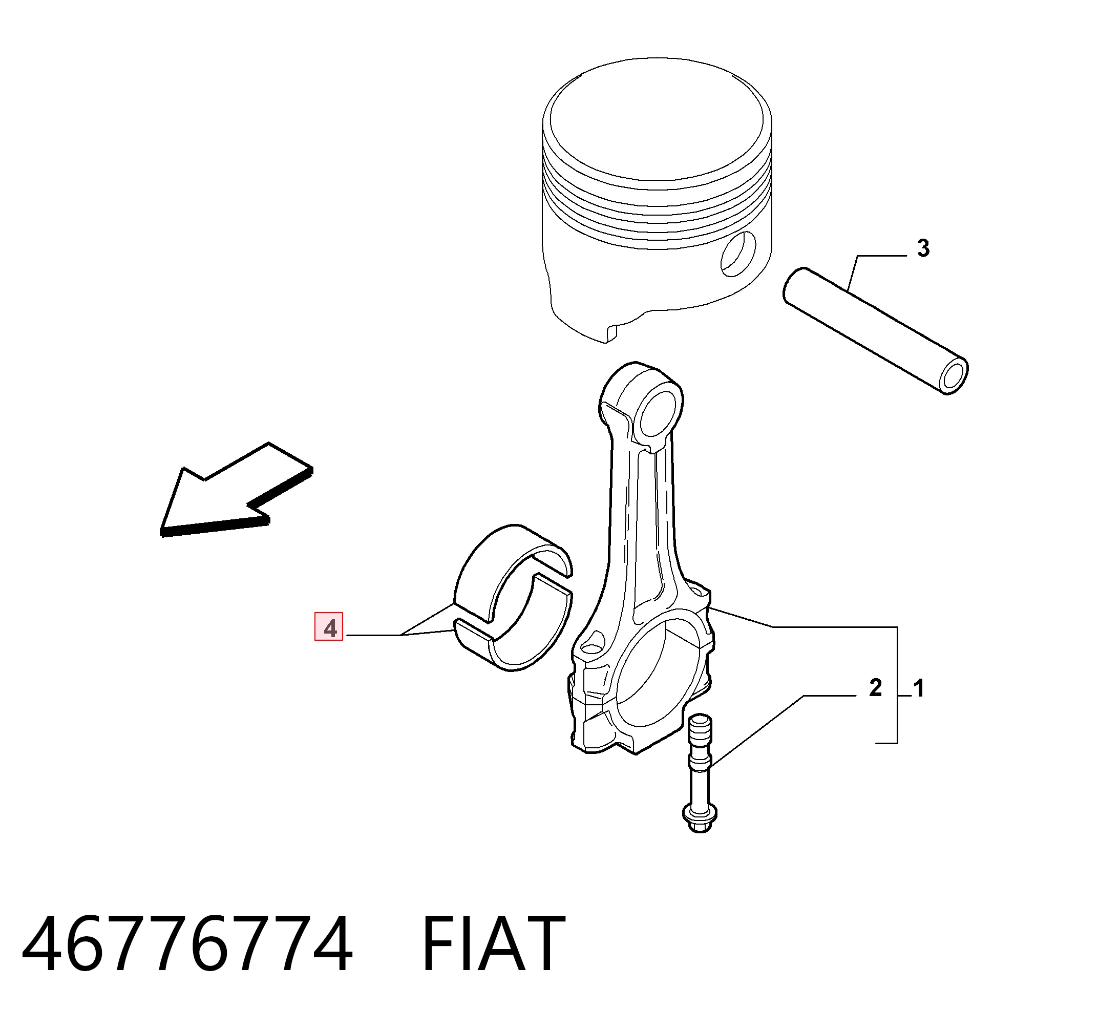 Шатунні вклалиші колінвала STD Glyco 014154 ціна, від 13.29 USD