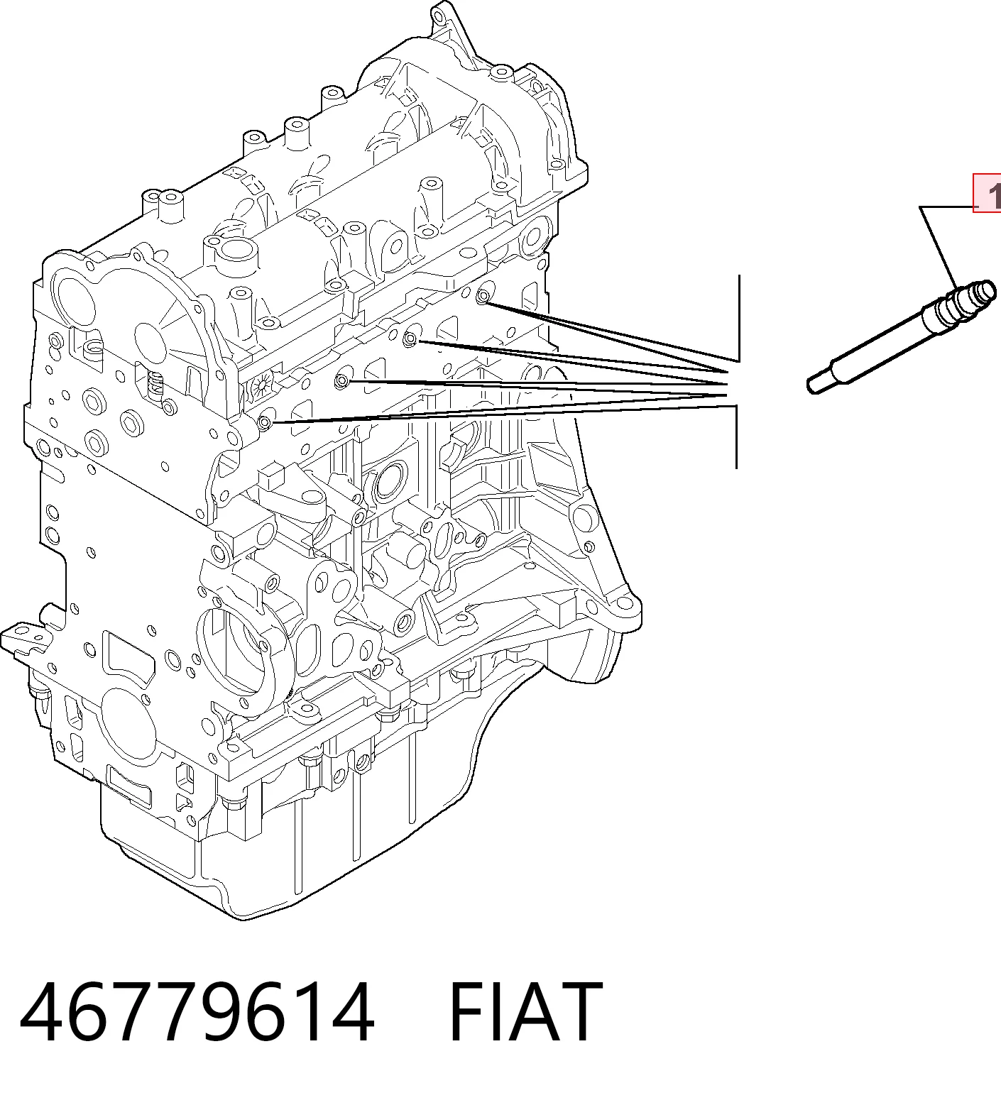 46779614 Fiat/Alfa/Lancia Свічки розжарювання