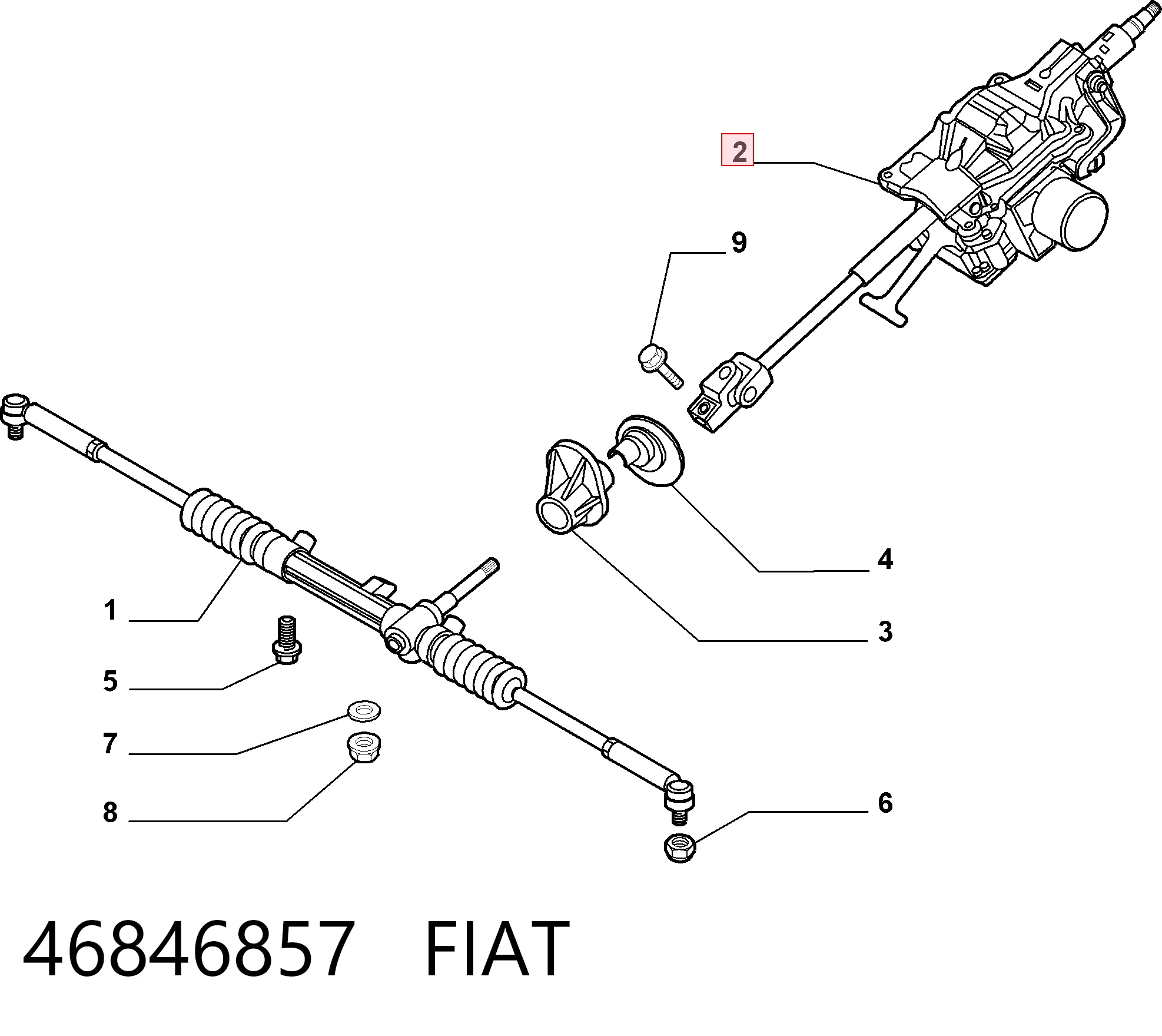  Рульова колонка Fiat Stilo 