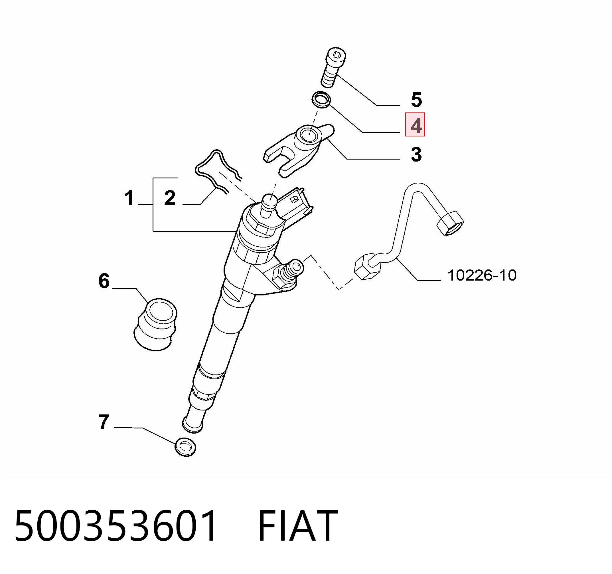 504286911 Iveco Шайба болта форсунки