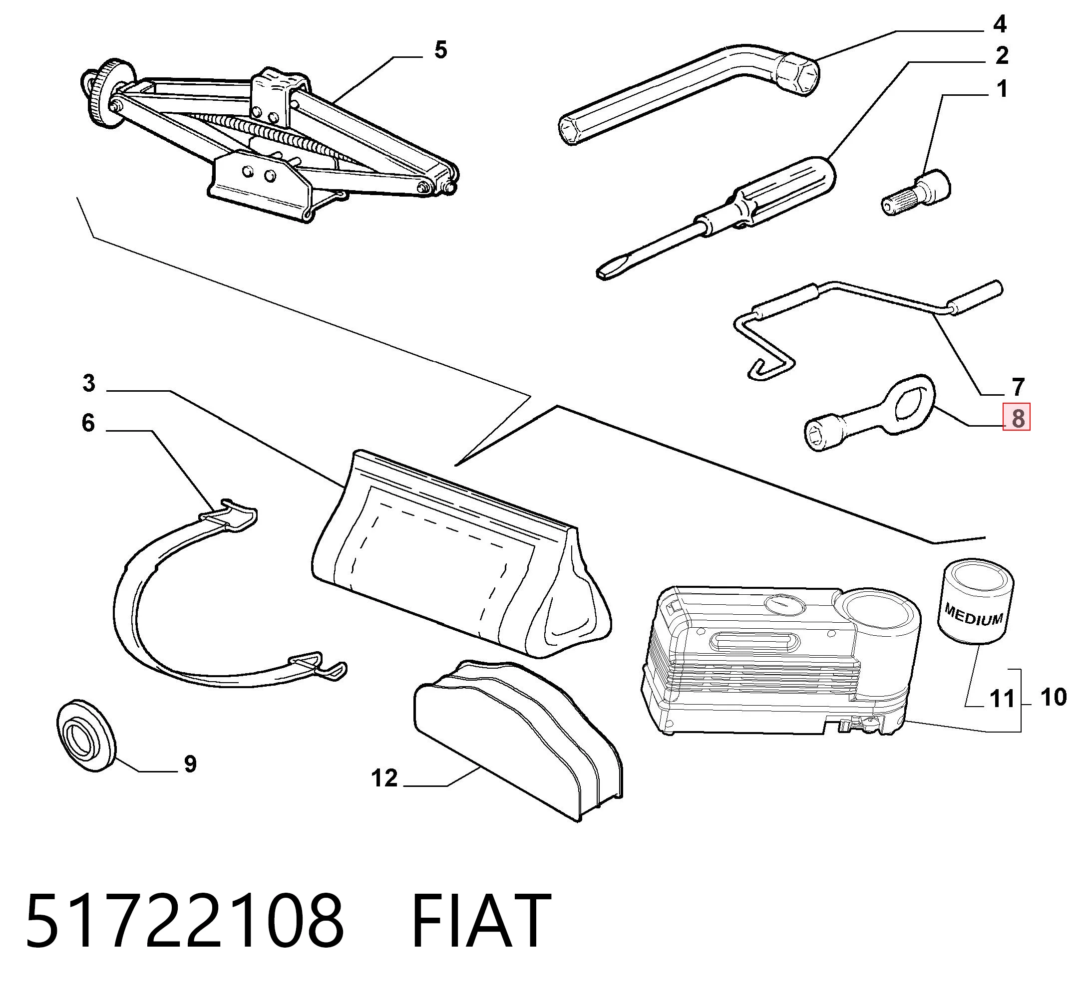 51873726 Chrysler Крюк буксирувальний передній