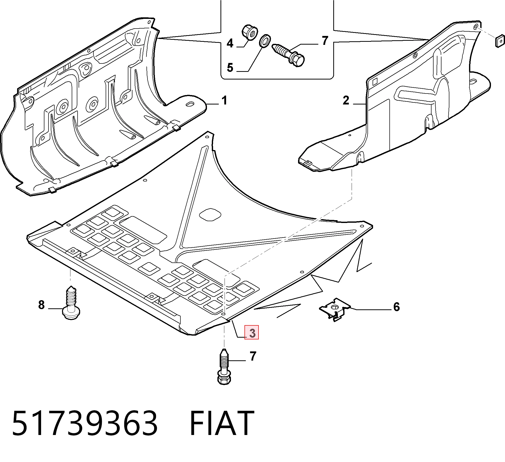 Купити Захист двигуна Fiat Stilo  192