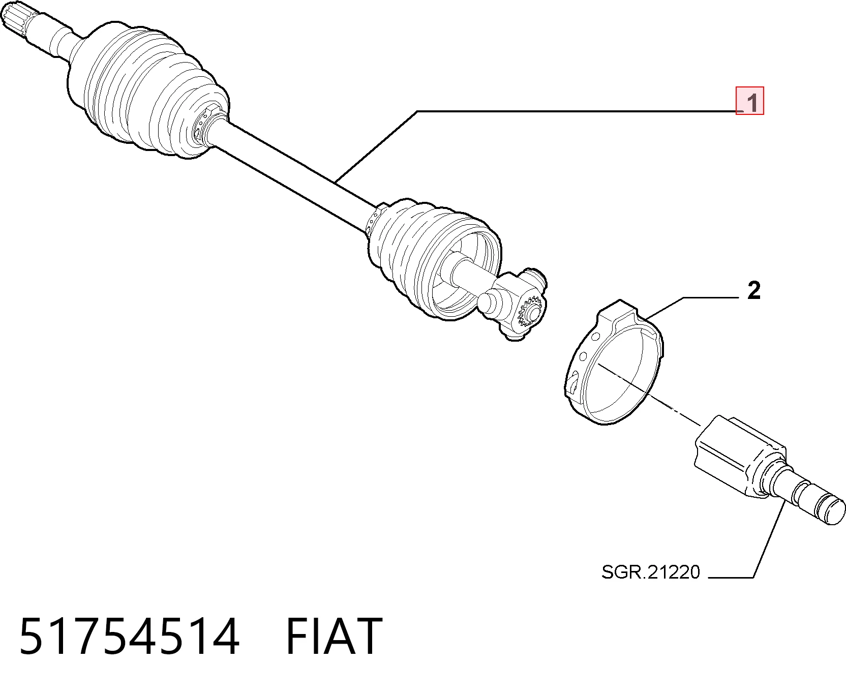 492341 Maxgear Привід лівий