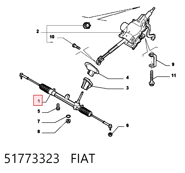  Рульова рейка Fiat Bravo 2