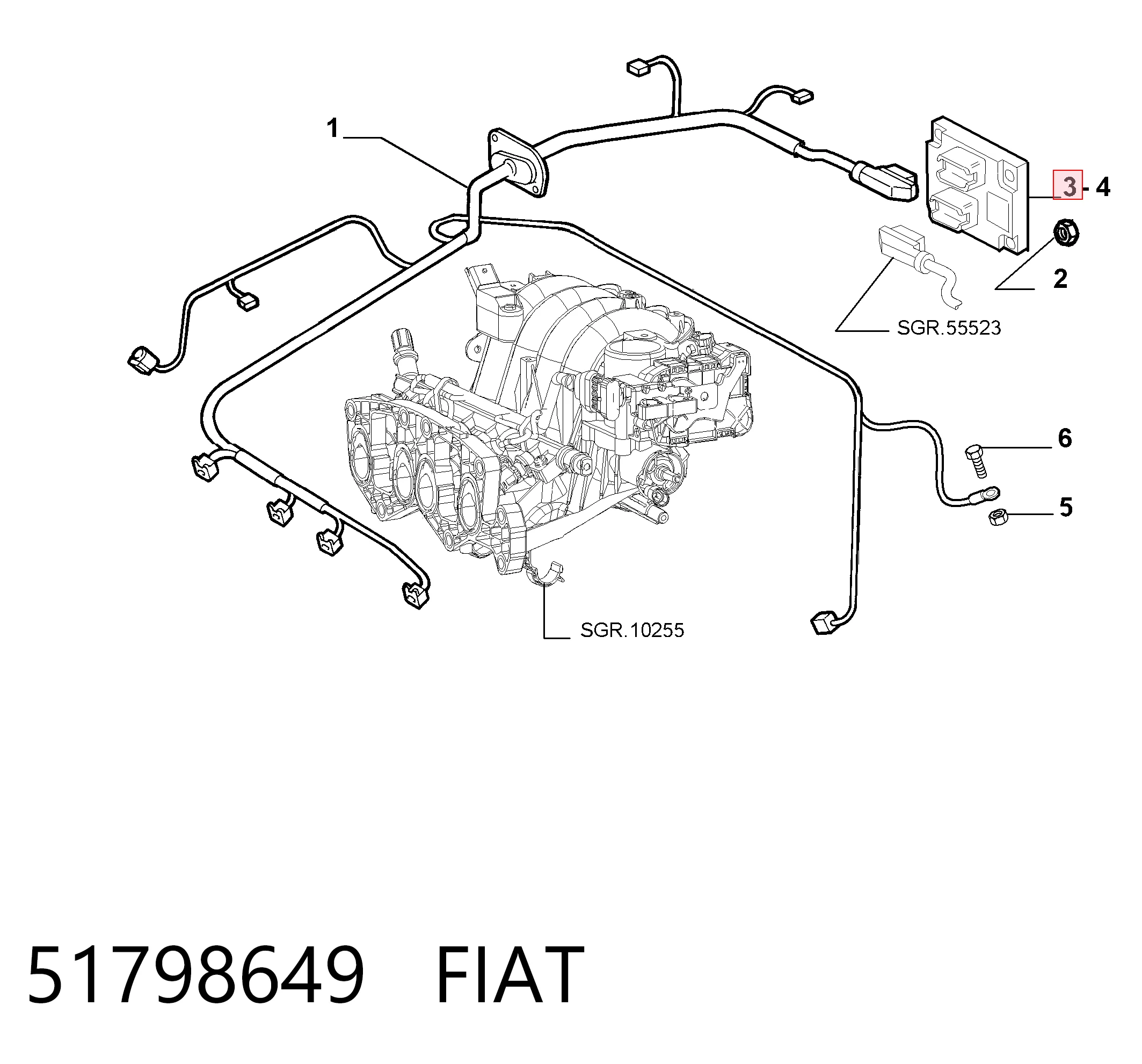 ЕБУ Fiat Punto GRAND хетчбек (199) (2005 - 2018) ціна, від 42.37 USD